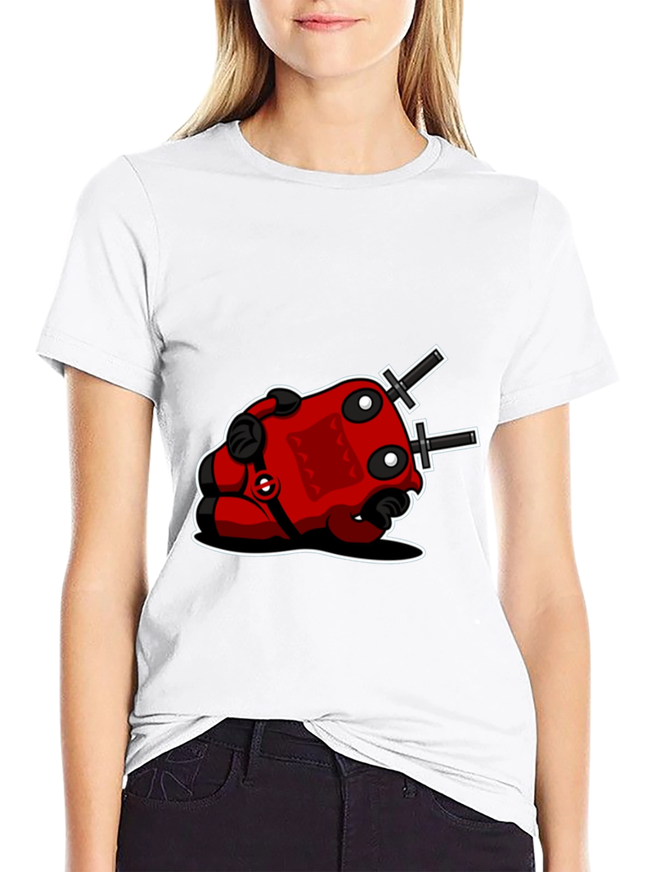 Deadpool-Inspired Black T-Shirt