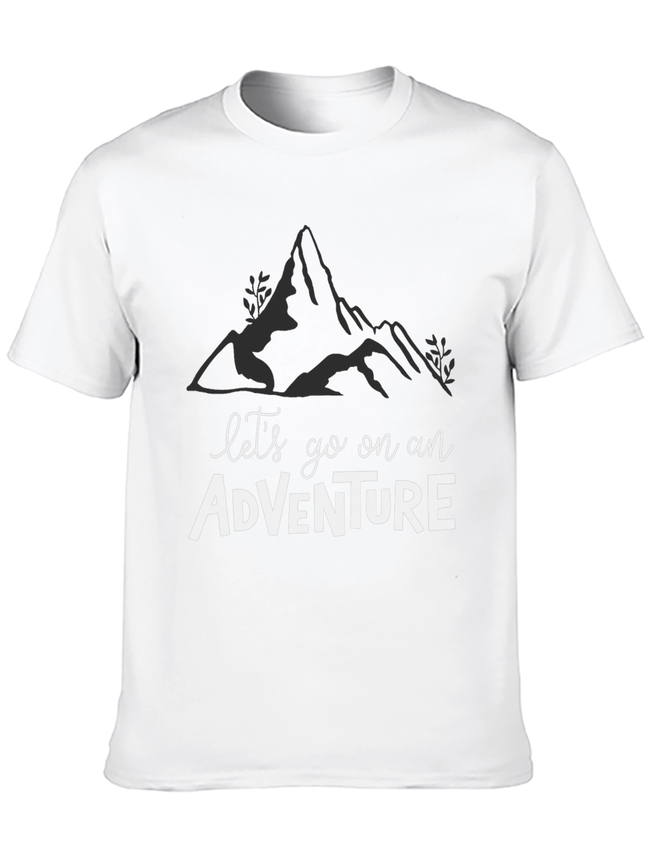 Adventure Awaits: Black Graphic Tee