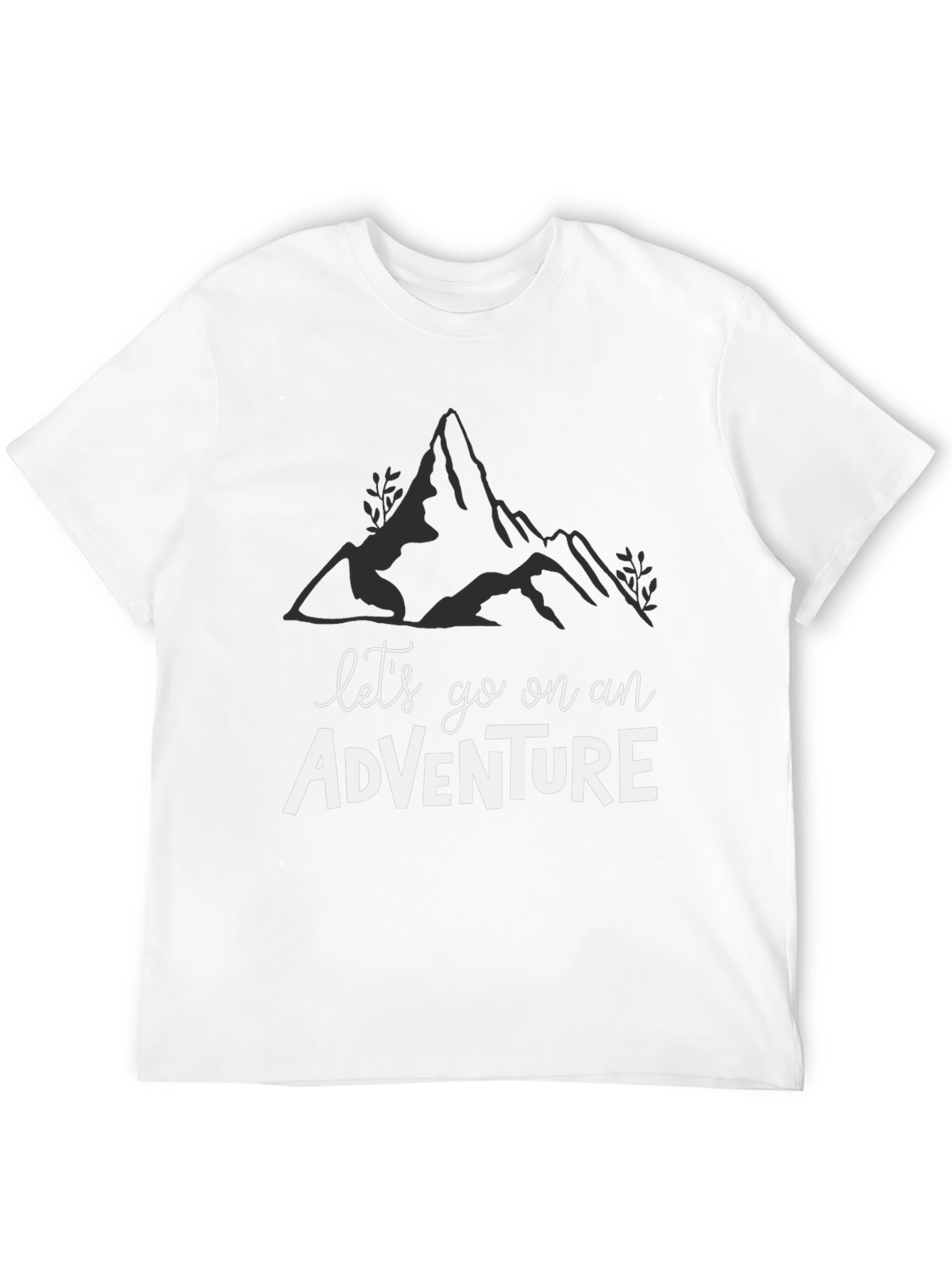 Adventure Awaits: Black Graphic Tee