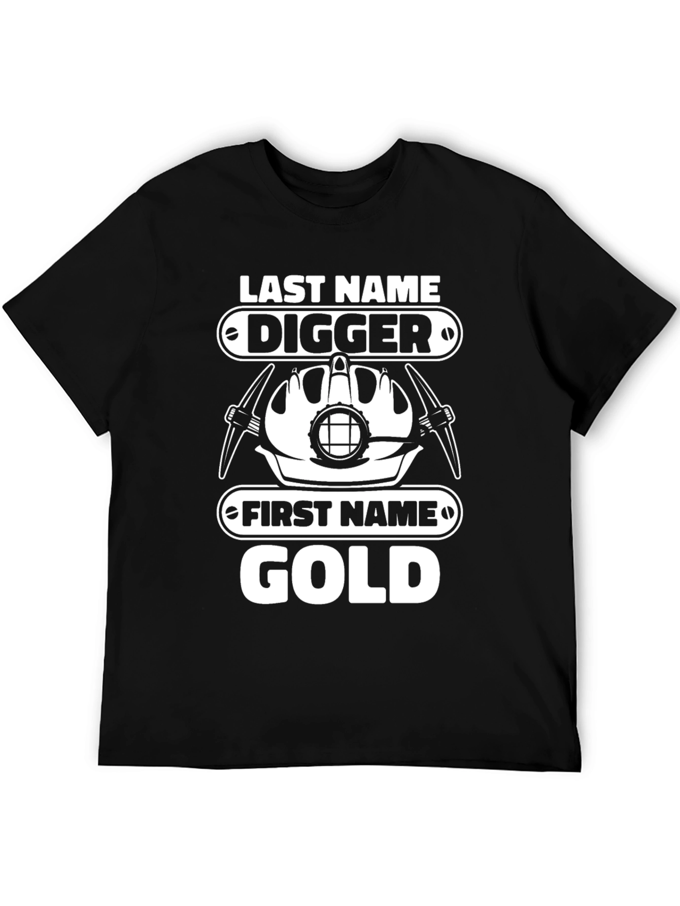 Digger Gold Funny Mining T-Shirt