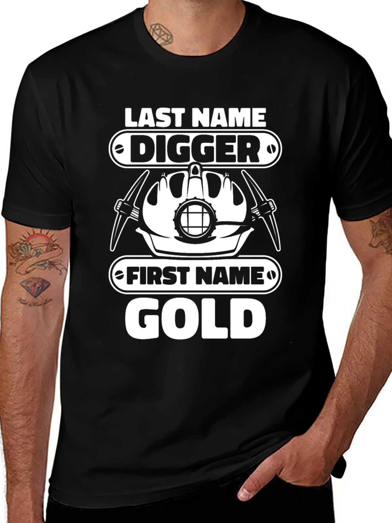 Digger Gold Funny Mining T-Shirt