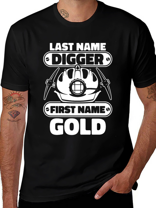 Digger Gold Funny Mining T-Shirt