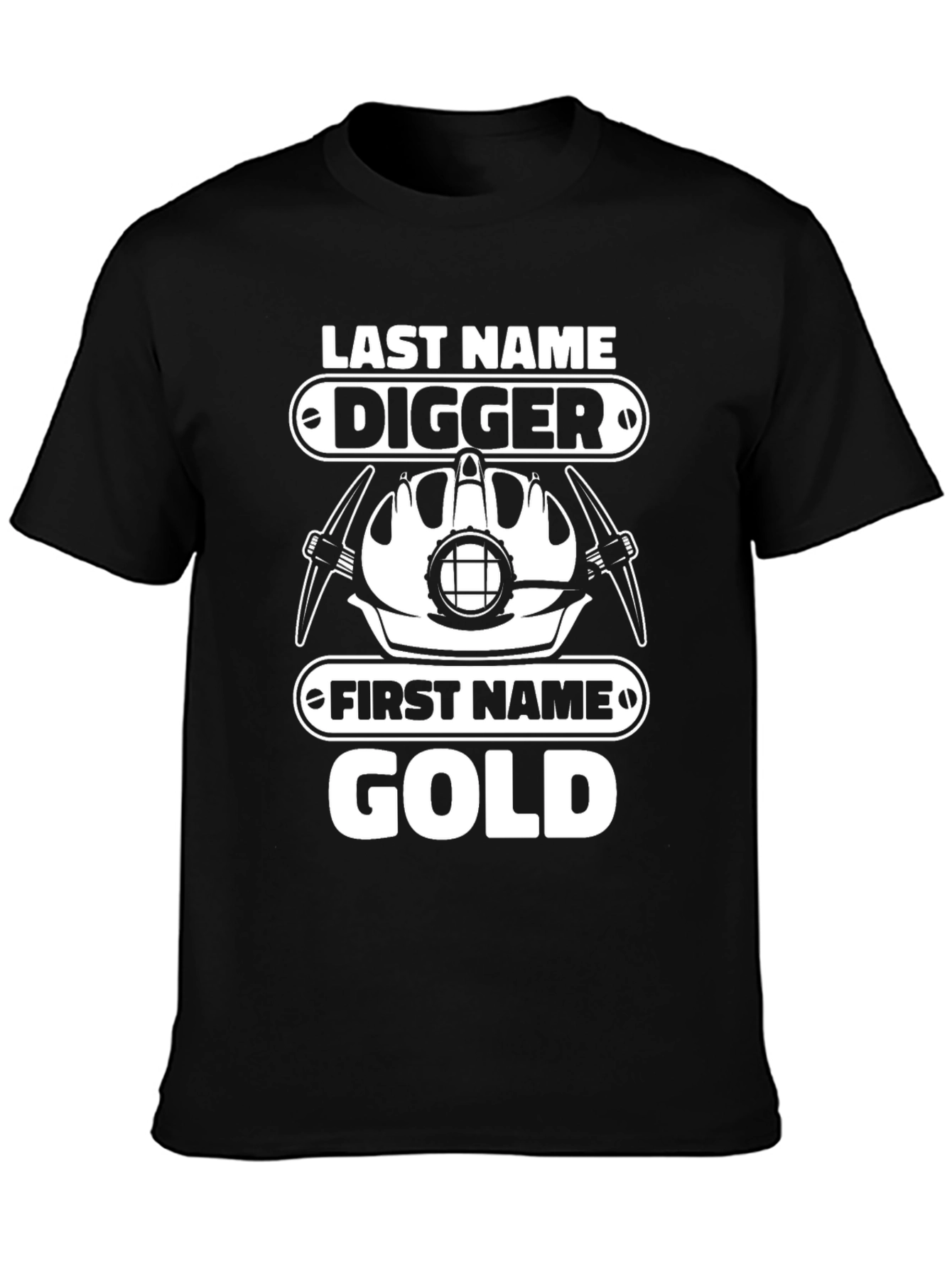 Digger Gold Funny Mining T-Shirt