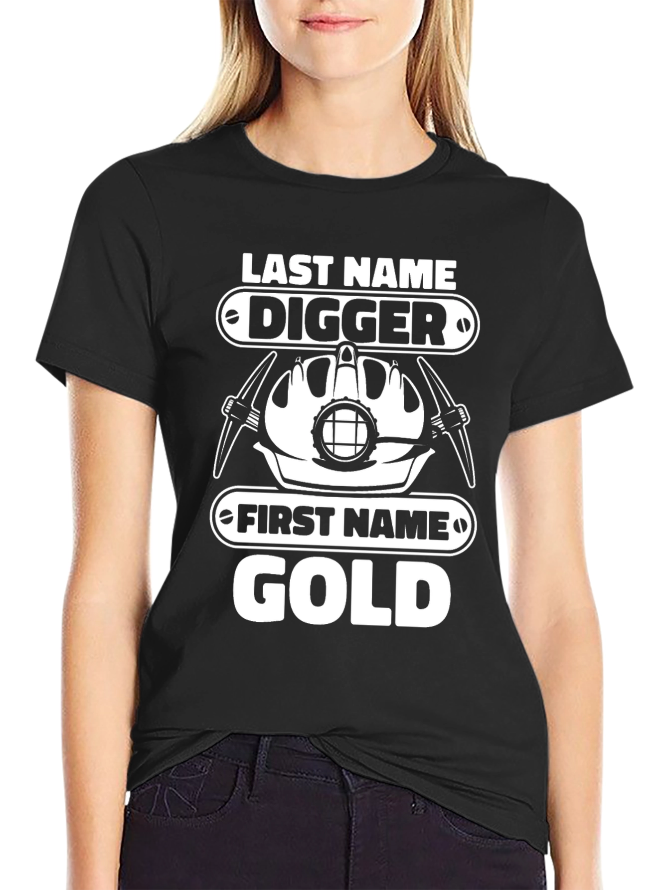 Digger Gold Funny Mining T-Shirt