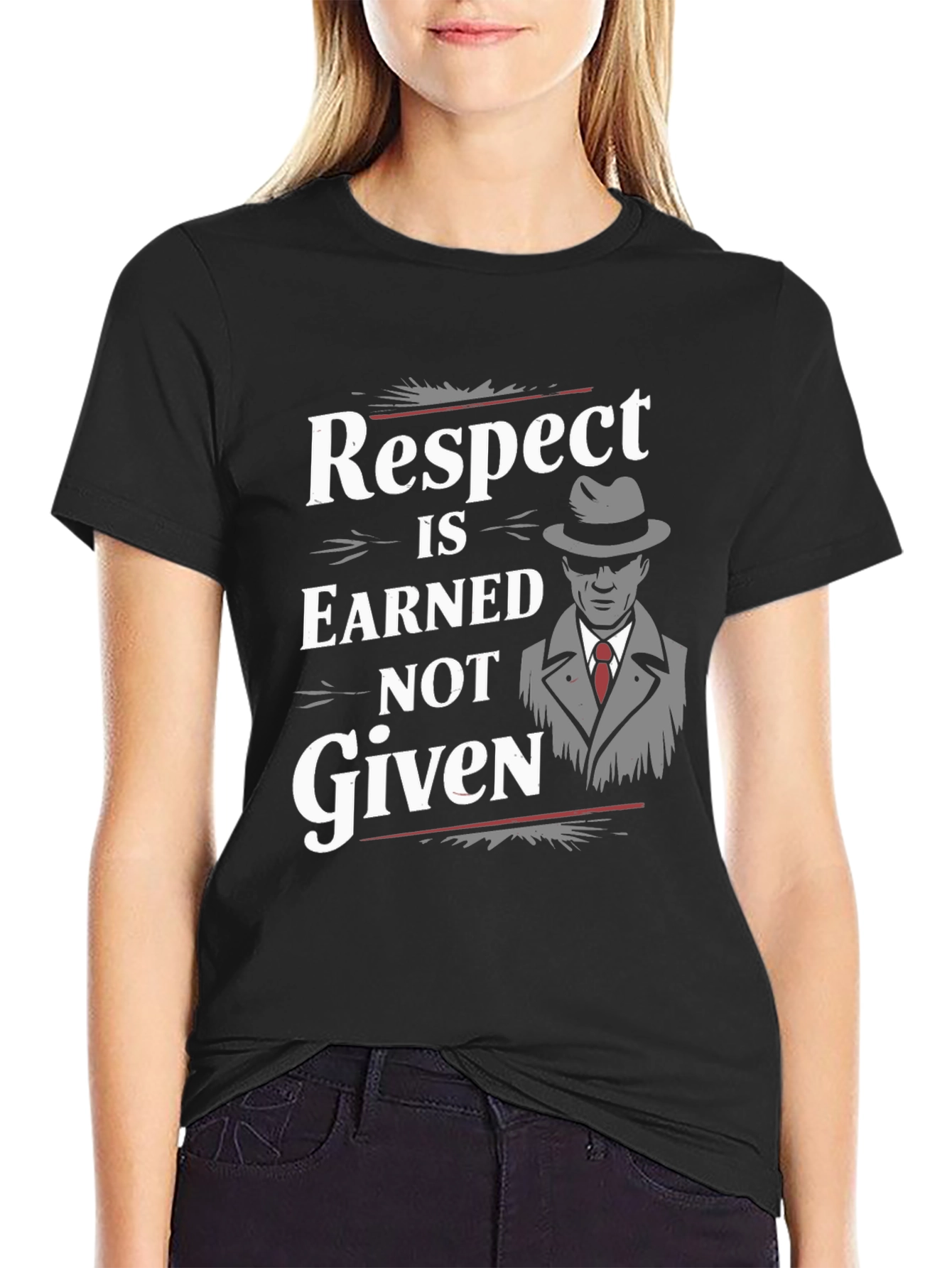 Respect Is Earned Graphic Tee - Black