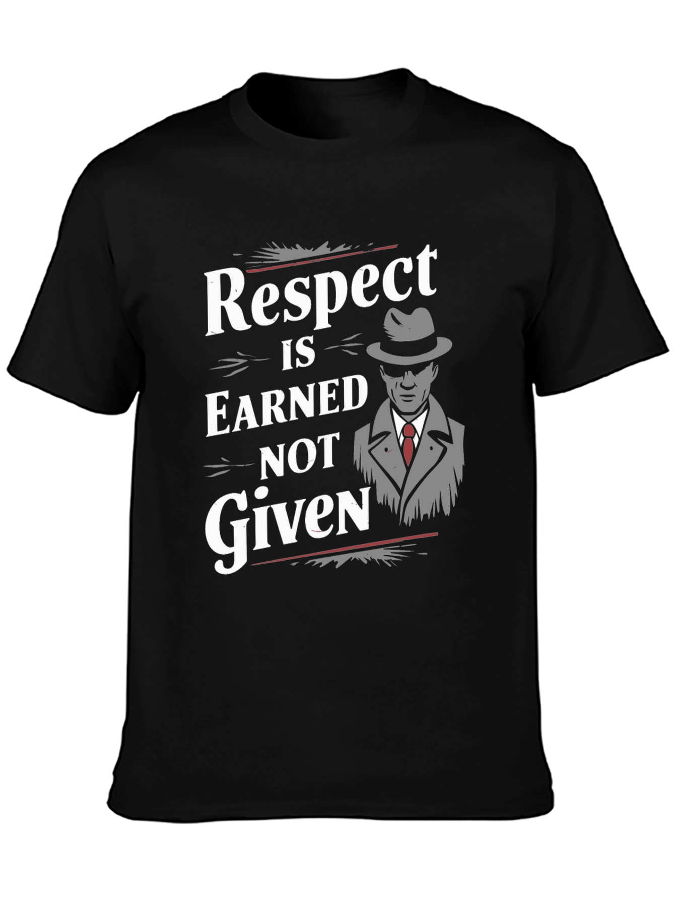 Respect Is Earned Graphic Tee - Black