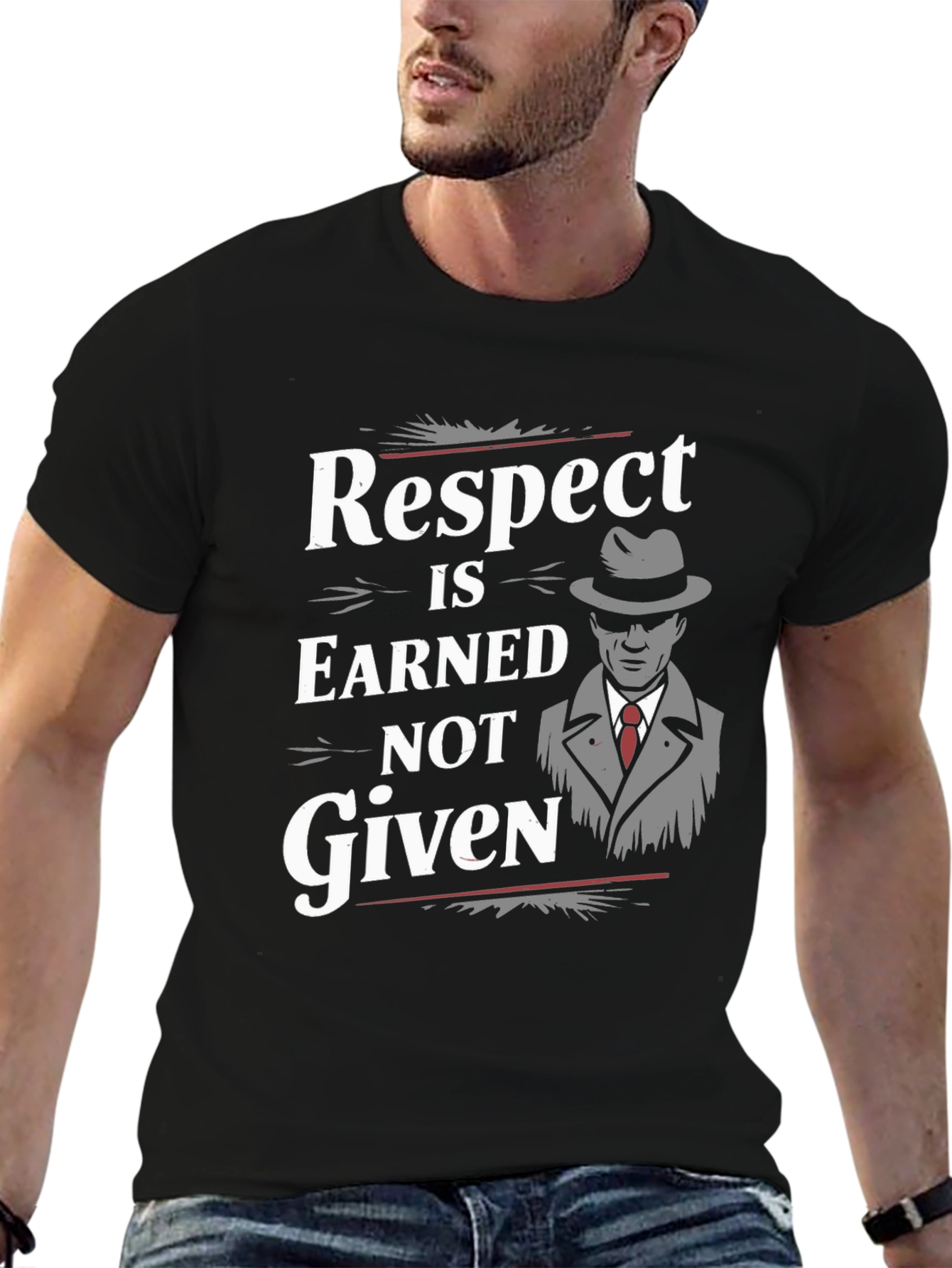 Respect Is Earned Graphic Tee - Black