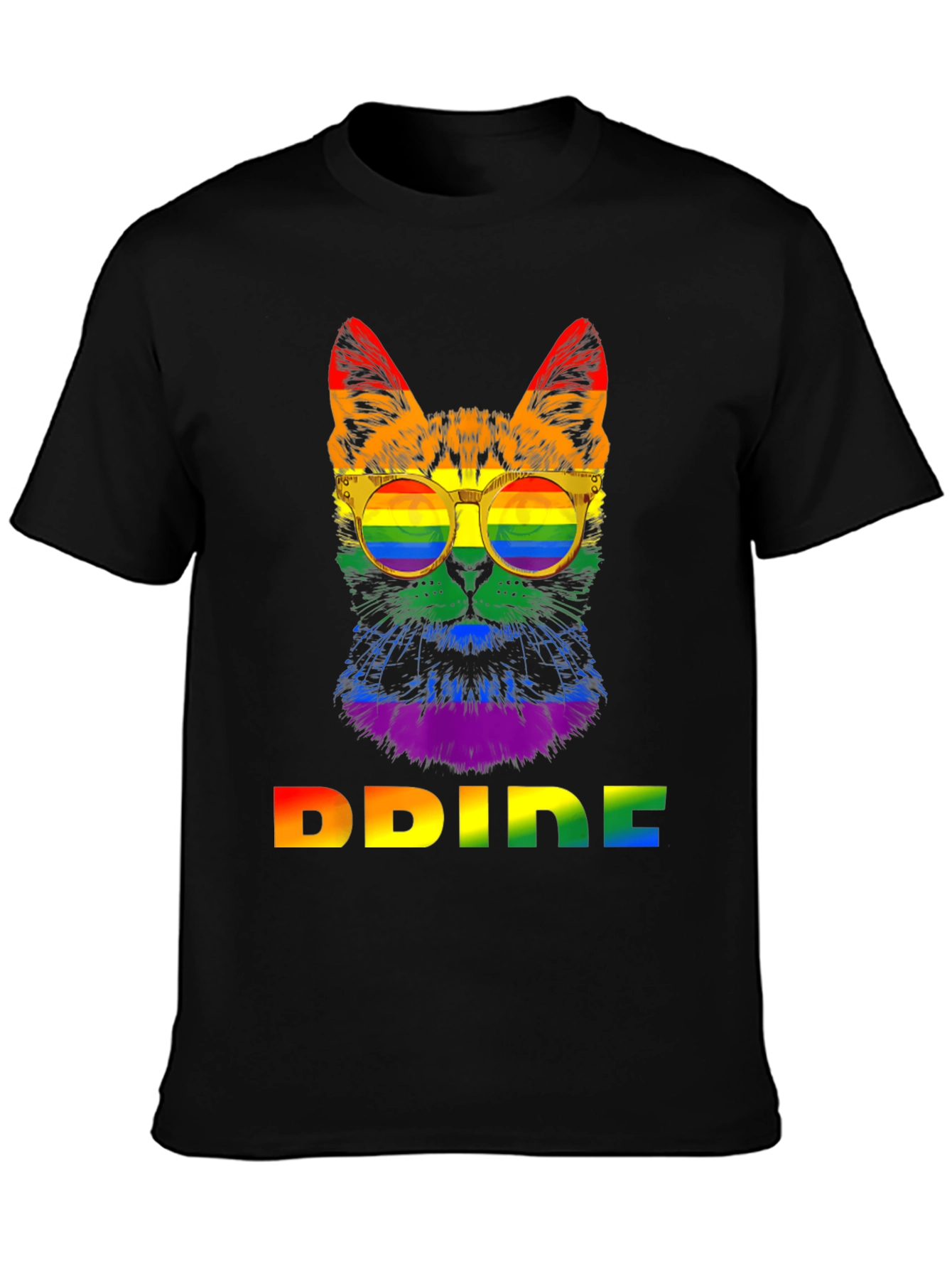 Pride Cat T-Shirt - Rainbow LGBT Graphic Tee