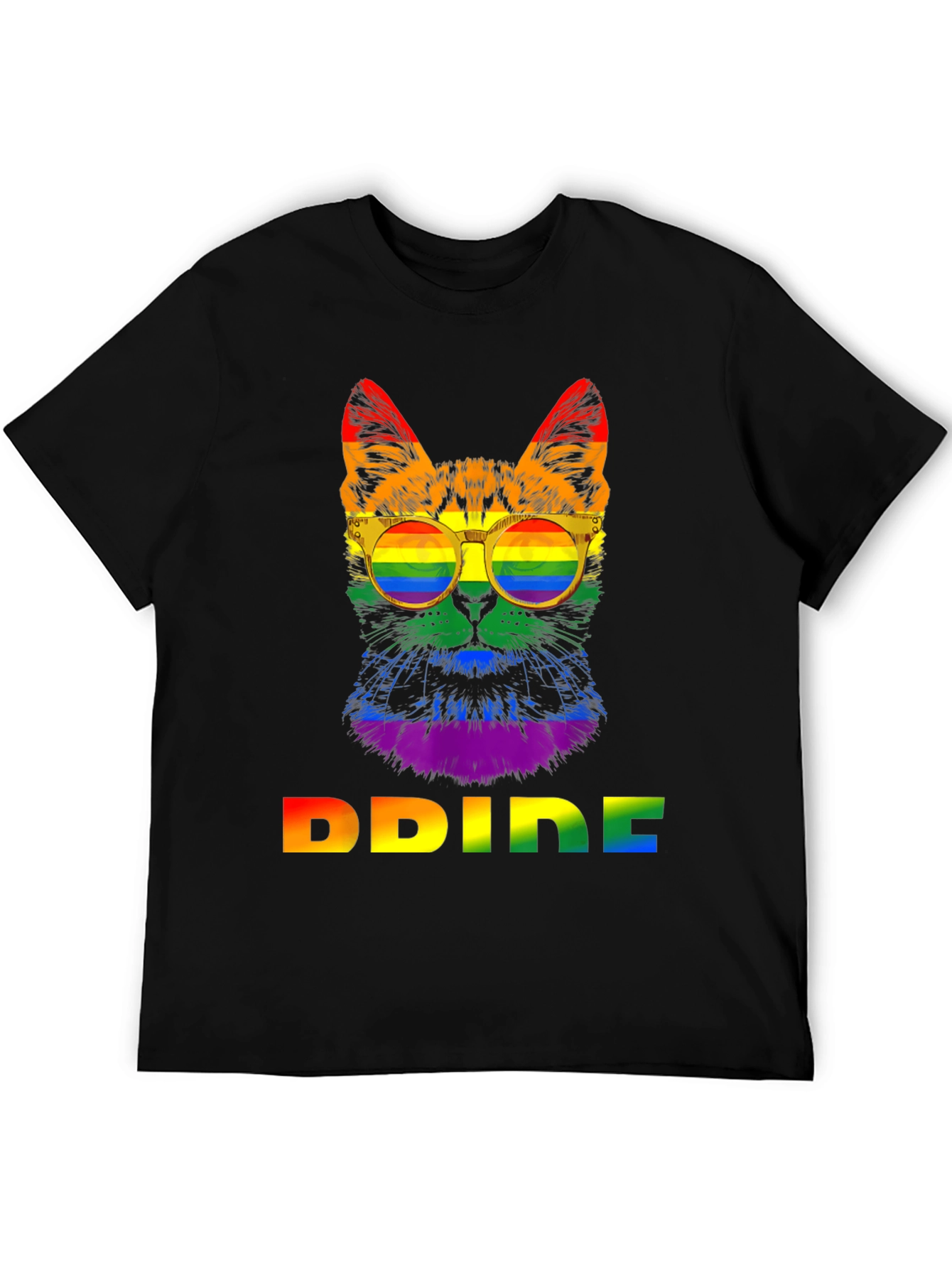 Pride Cat T-Shirt - Rainbow LGBT Graphic Tee