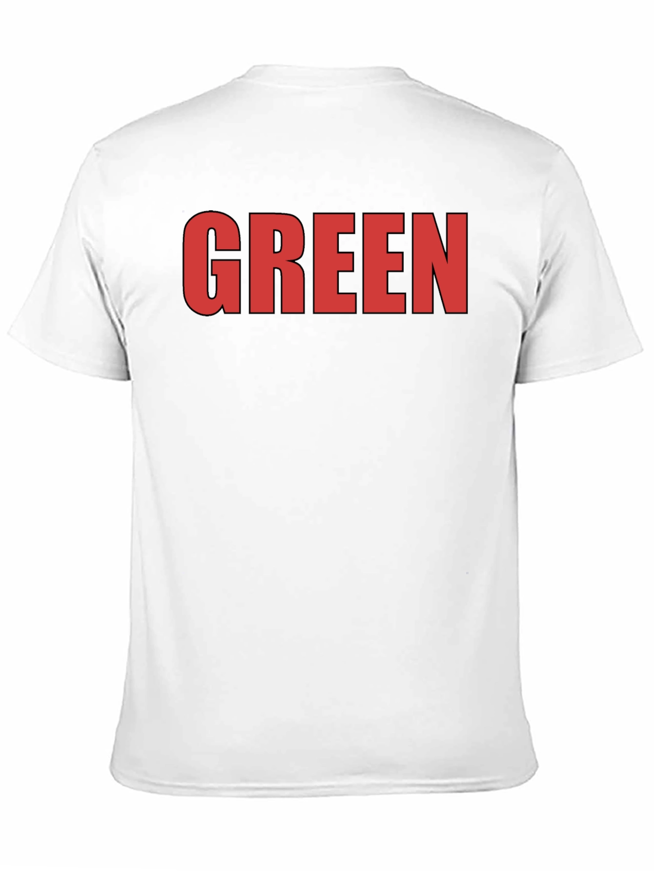 Bold Statement Tee: Red GREEN Graphic on Black