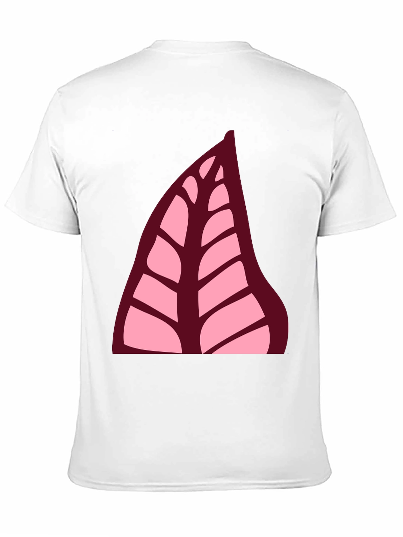 Leaf Print Black T-Shirt