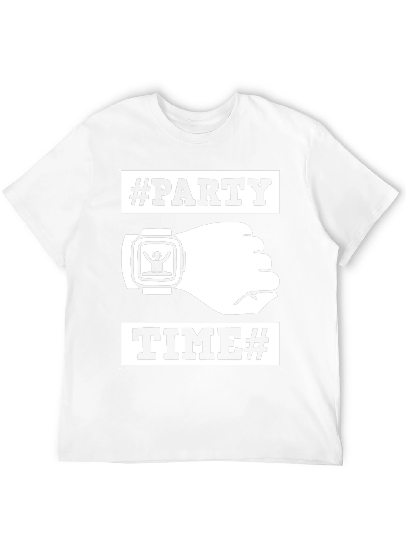 Party Time Black Graphic T-Shirt
