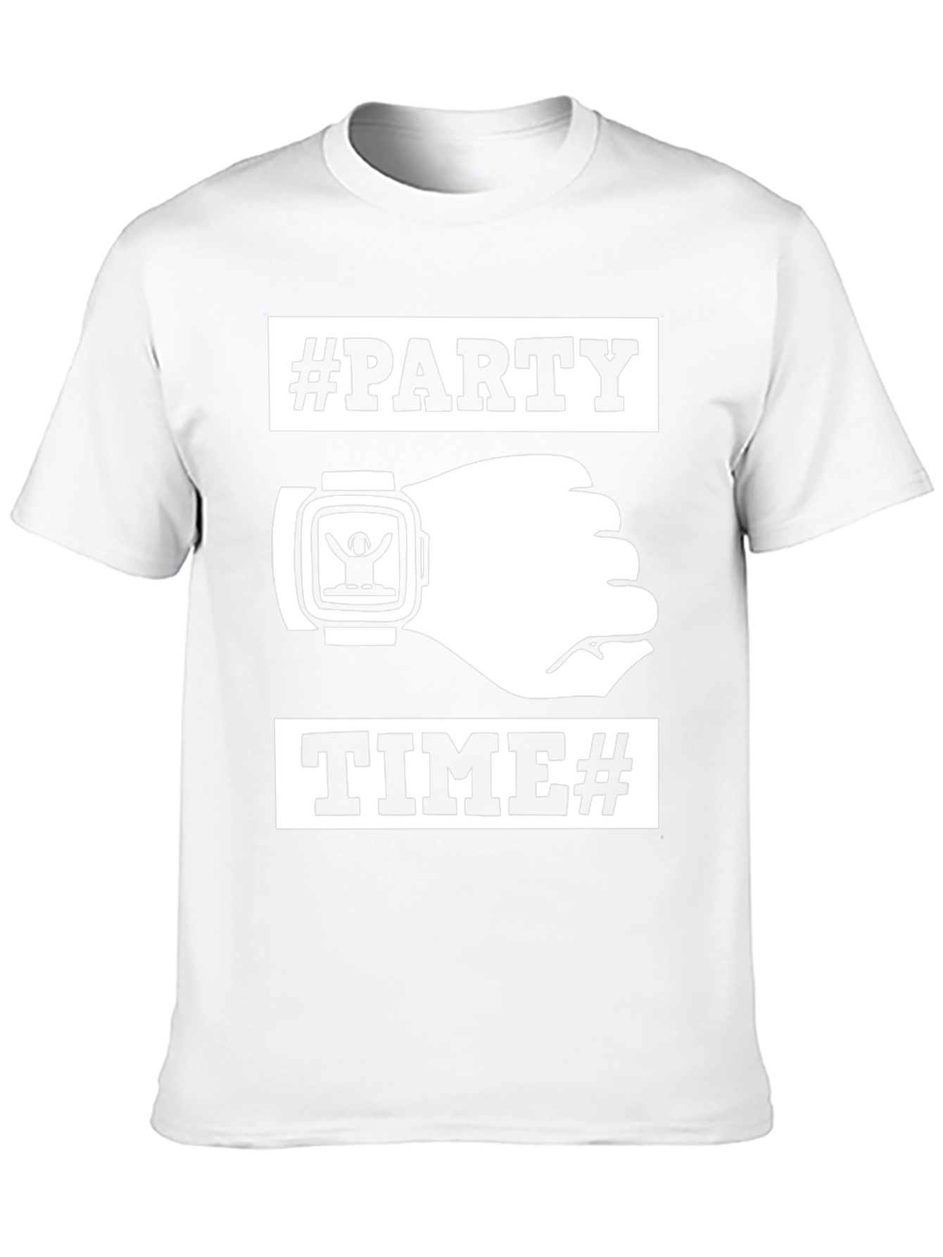 Party Time Black Graphic T-Shirt
