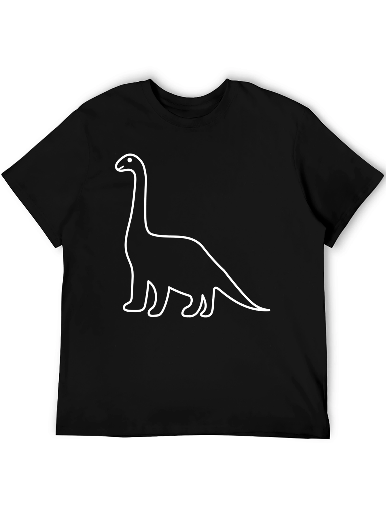 Dino Outline T-Shirt - Classic Black Tee