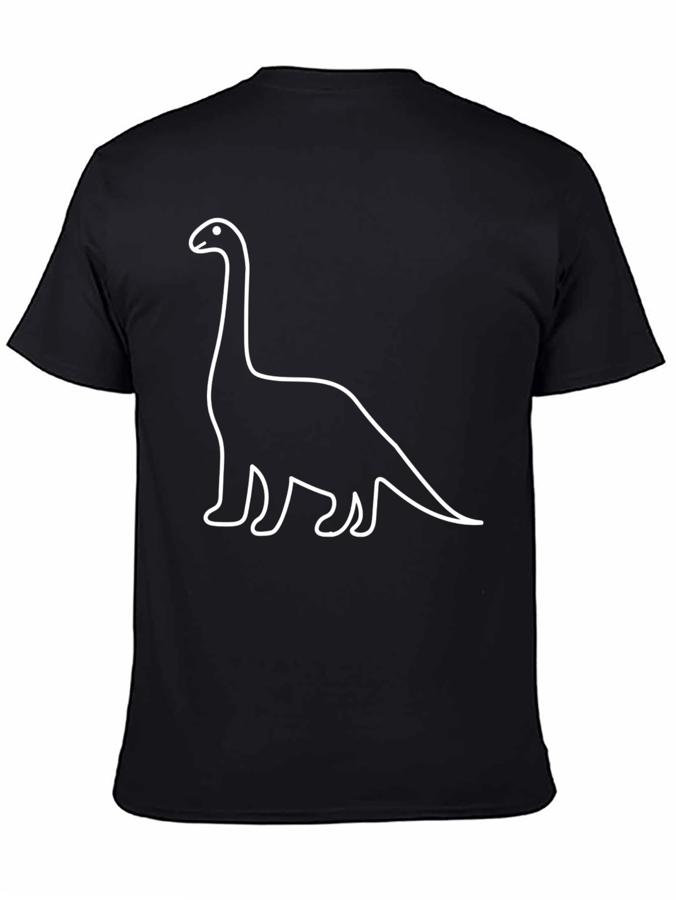 Dino Outline T-Shirt - Classic Black Tee