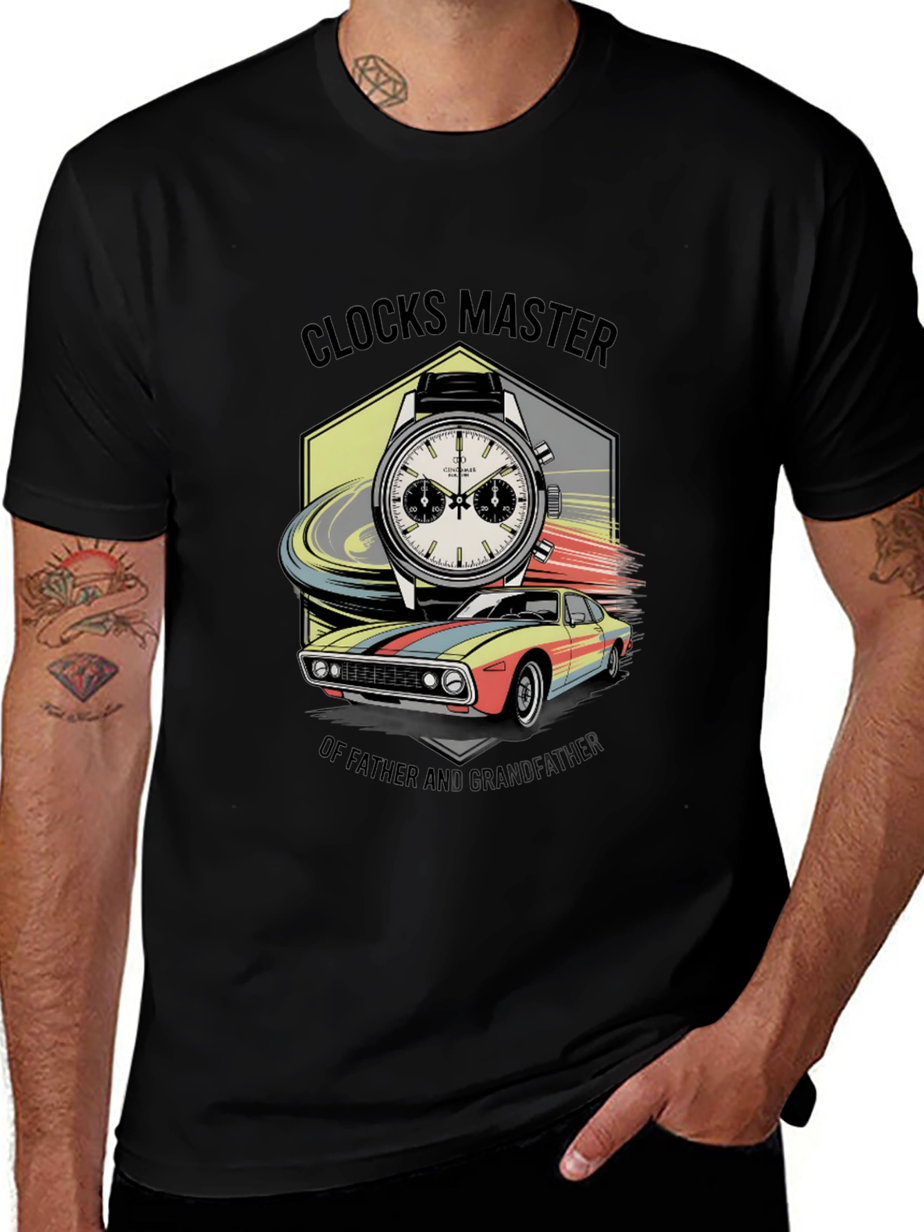 Clocks Master Mens T-Shirt