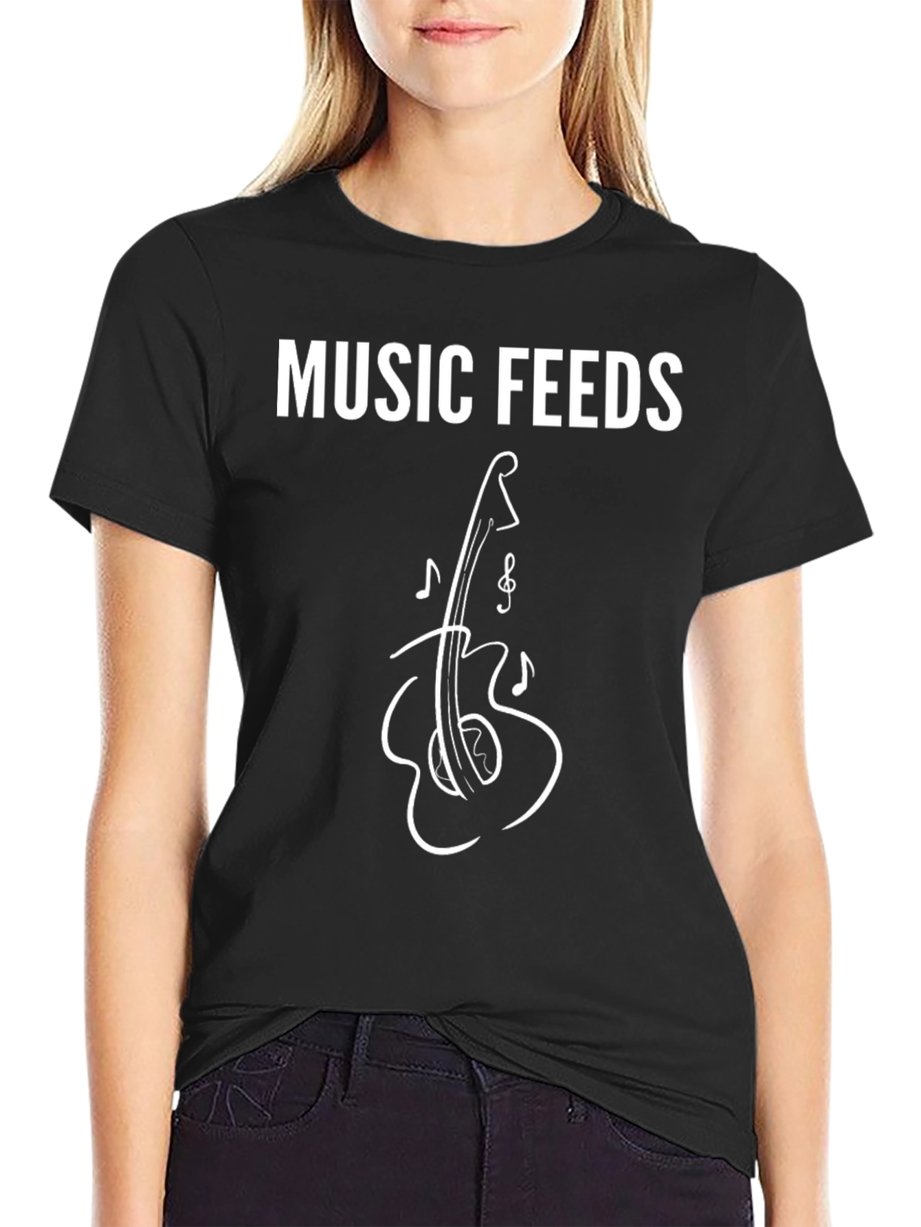 Music Feeds Soul T-Shirt Guitar Graphic Tee