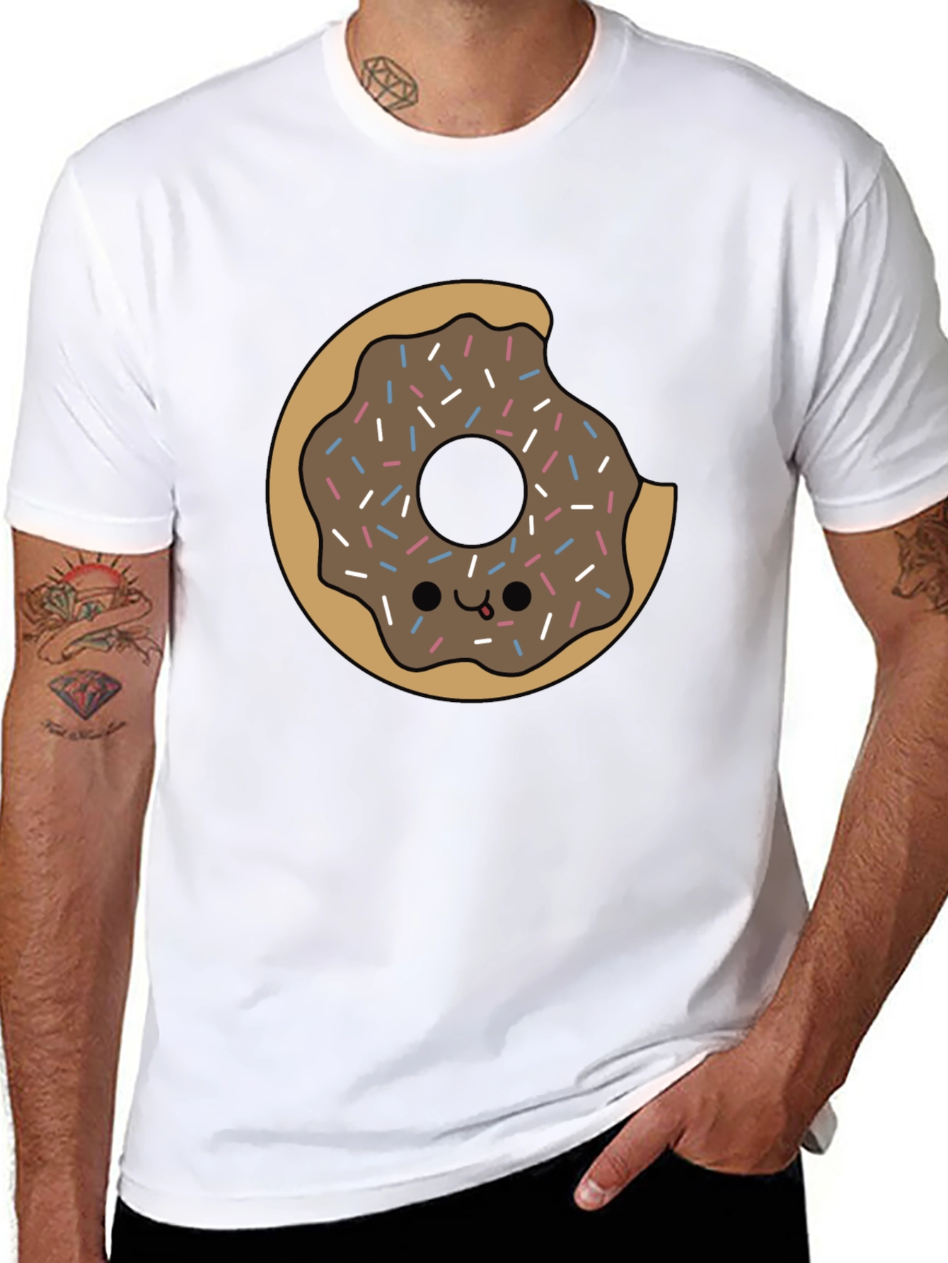 Donut Graphic Tee - Bite Taken!