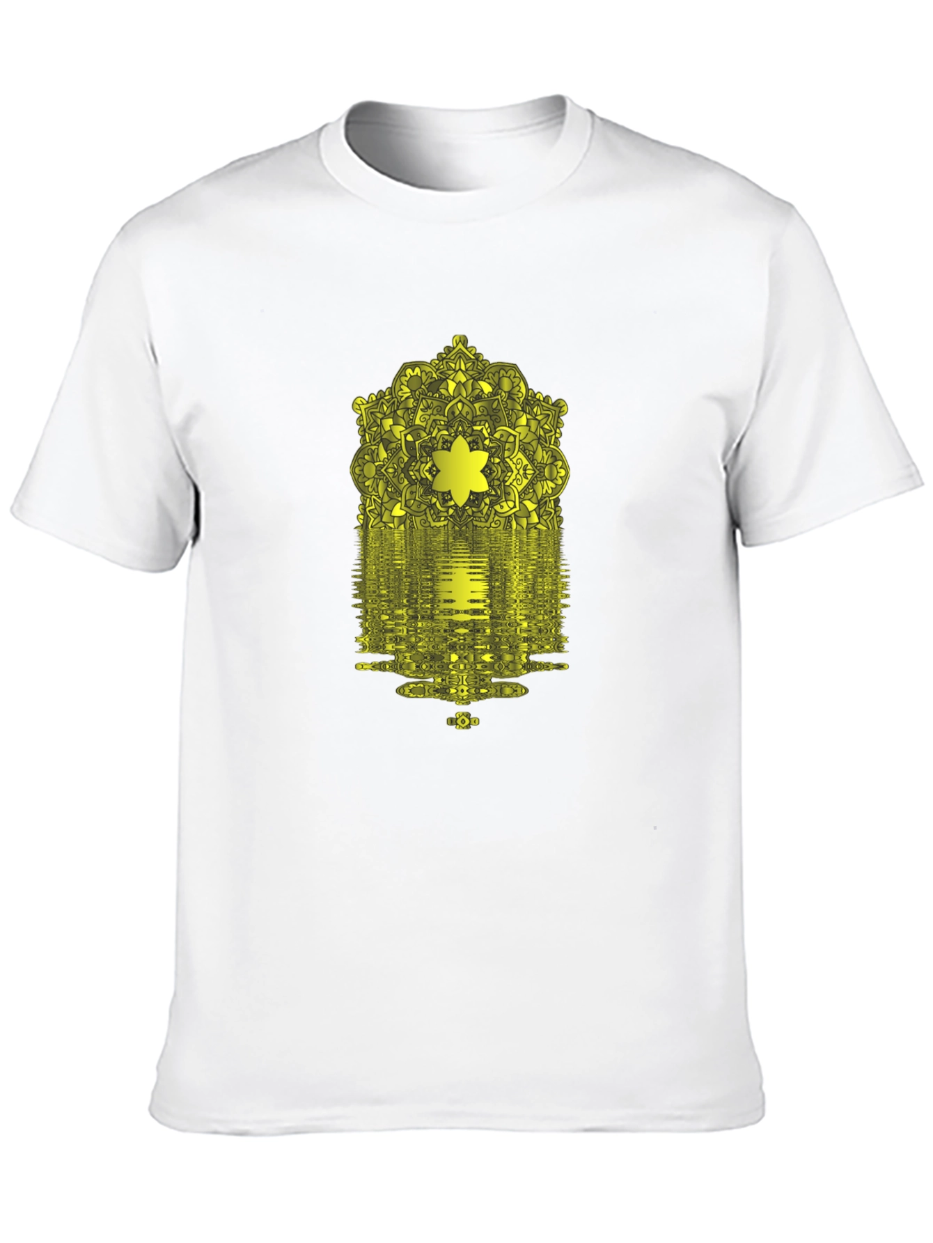 Abstract Geometric Print Black T-Shirt