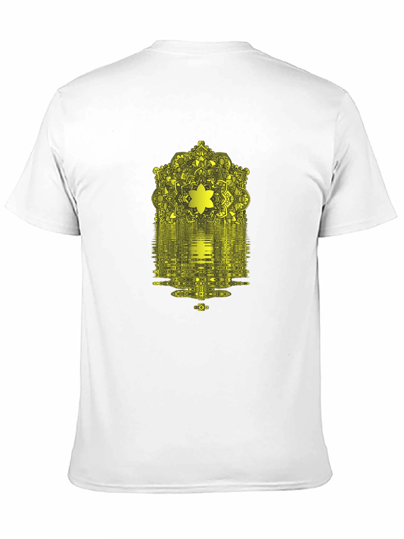 Abstract Geometric Print Black T-Shirt