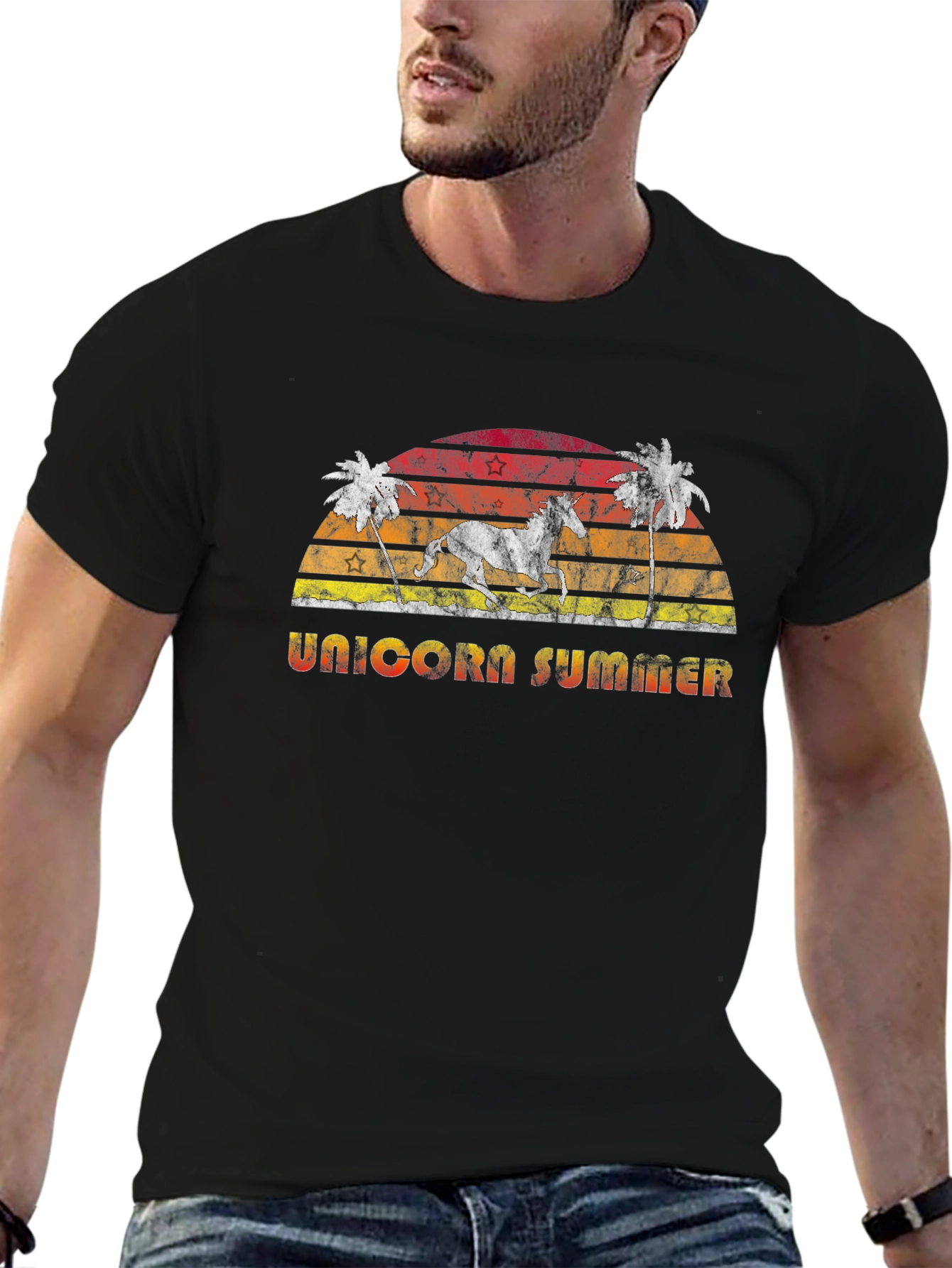 Unicorn Summer Graphic T-Shirt