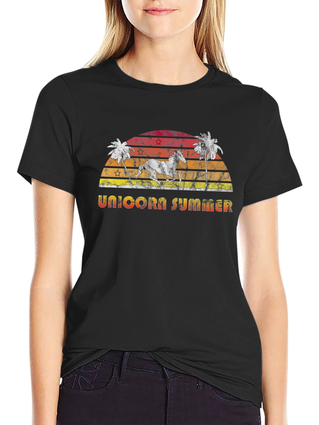 Unicorn Summer Graphic T-Shirt
