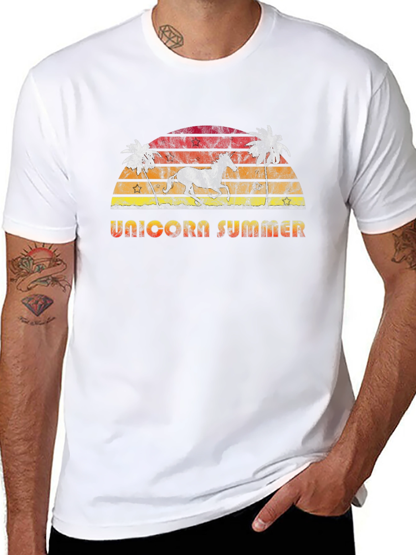 Unicorn Summer Graphic T-Shirt