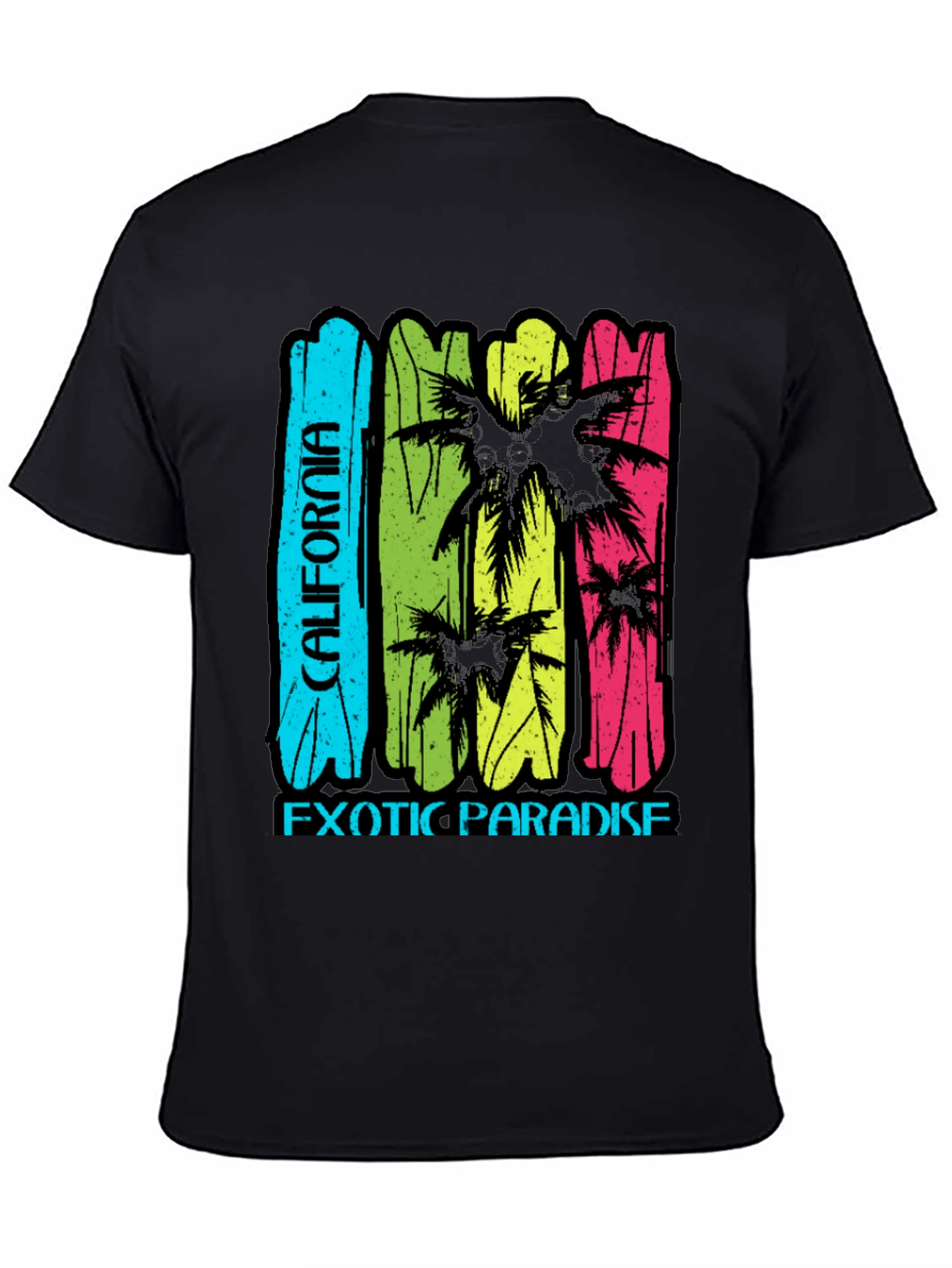 California Exotic Paradise T-Shirt - Black