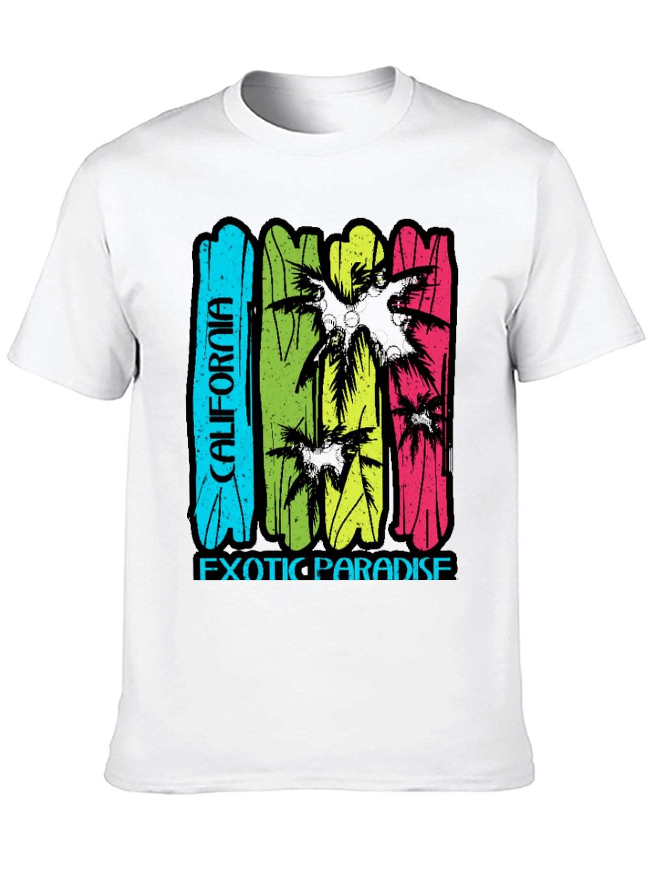 California Exotic Paradise T-Shirt - Black