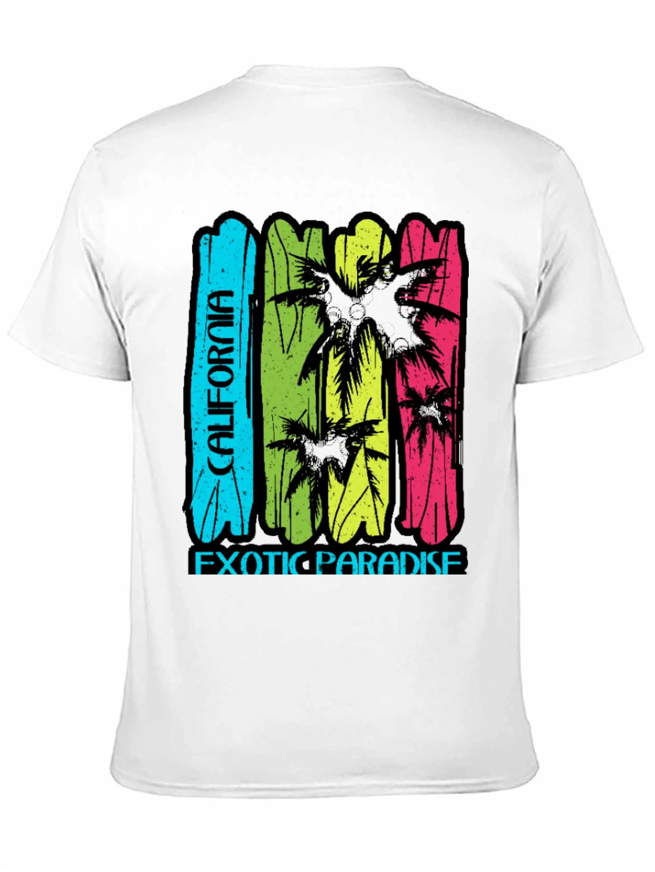California Exotic Paradise T-Shirt - Black