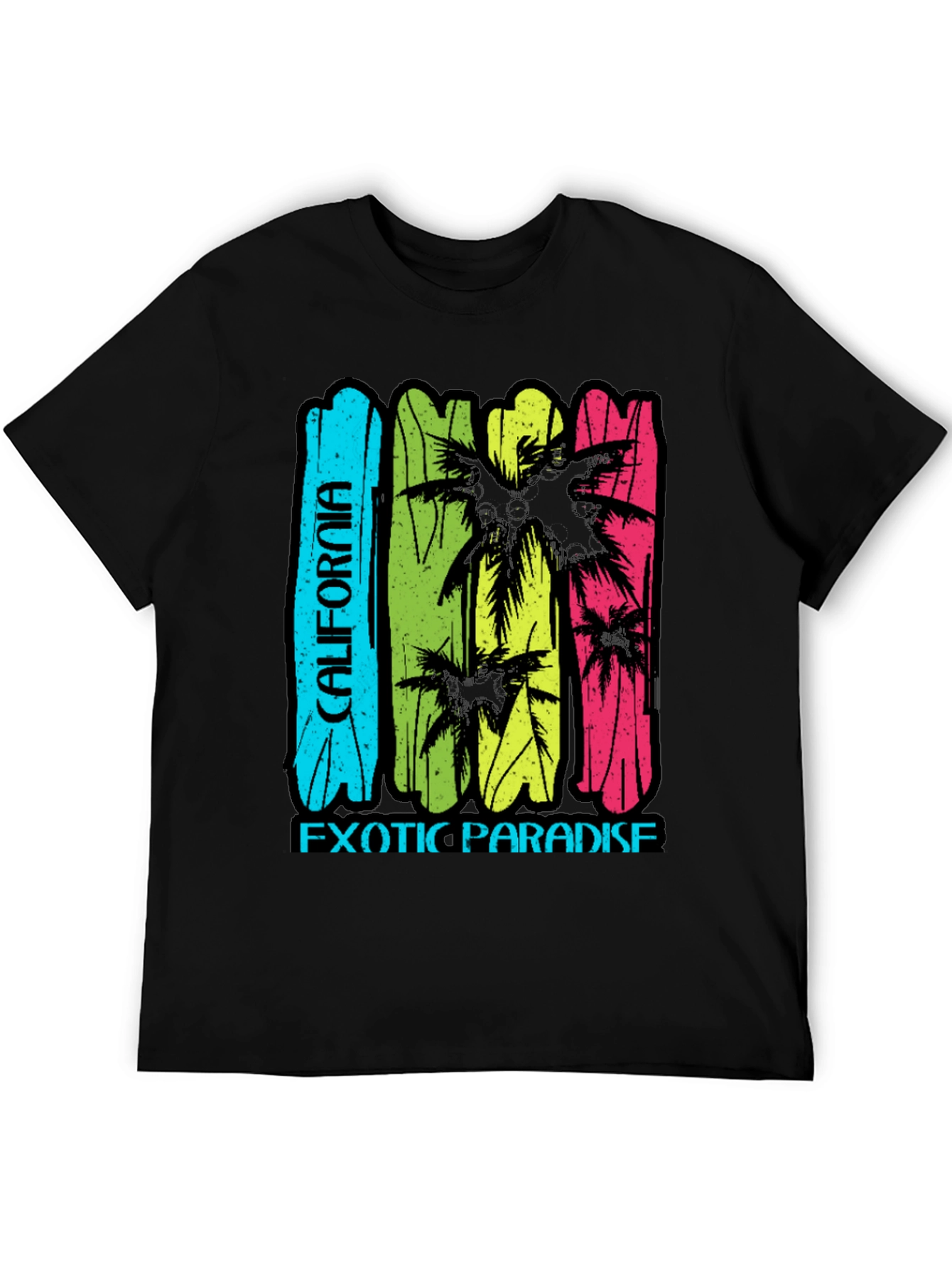 California Exotic Paradise T-Shirt - Black