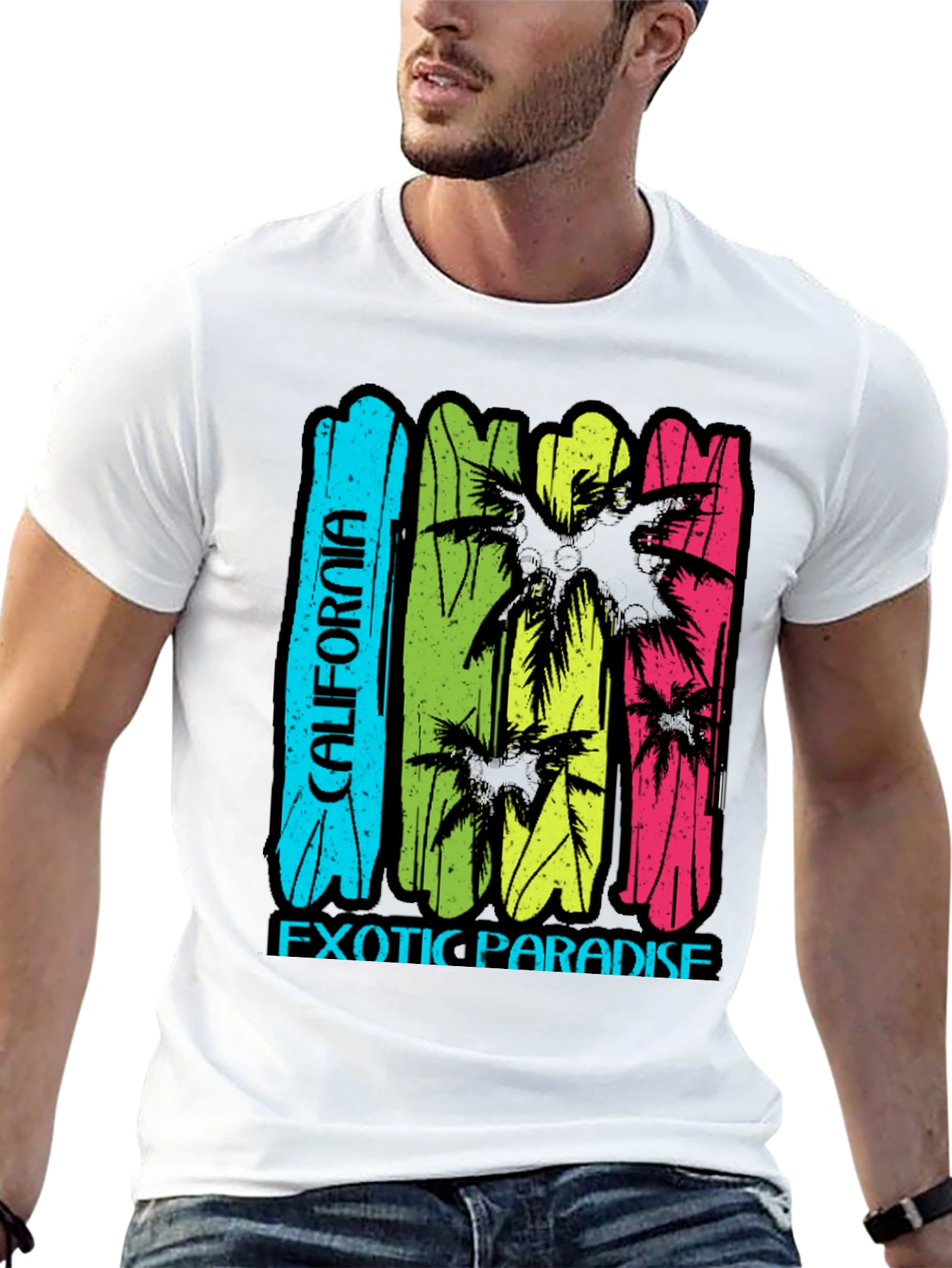 California Exotic Paradise T-Shirt - Black