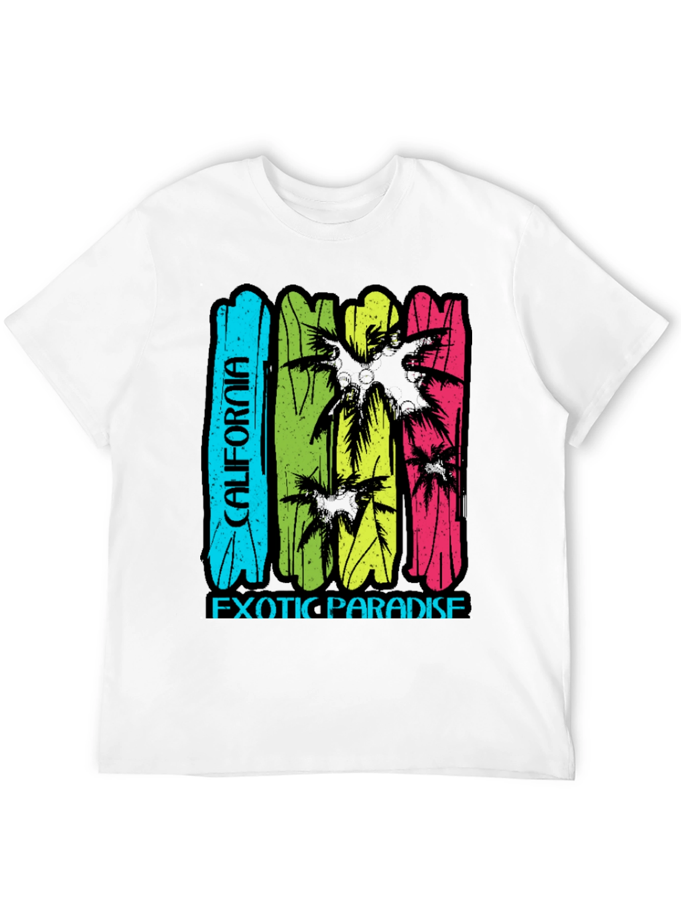 California Exotic Paradise T-Shirt - Black