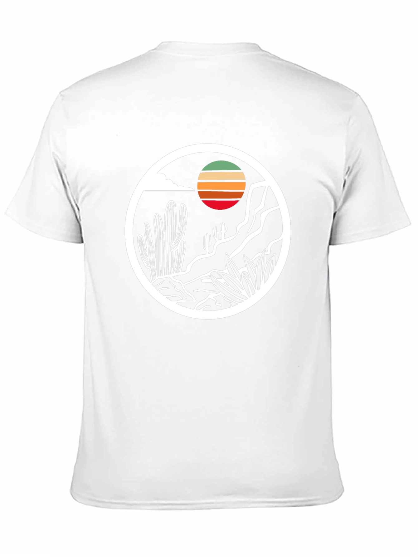 Desert Sunset Graphic Tee - Mens Black T-Shirt