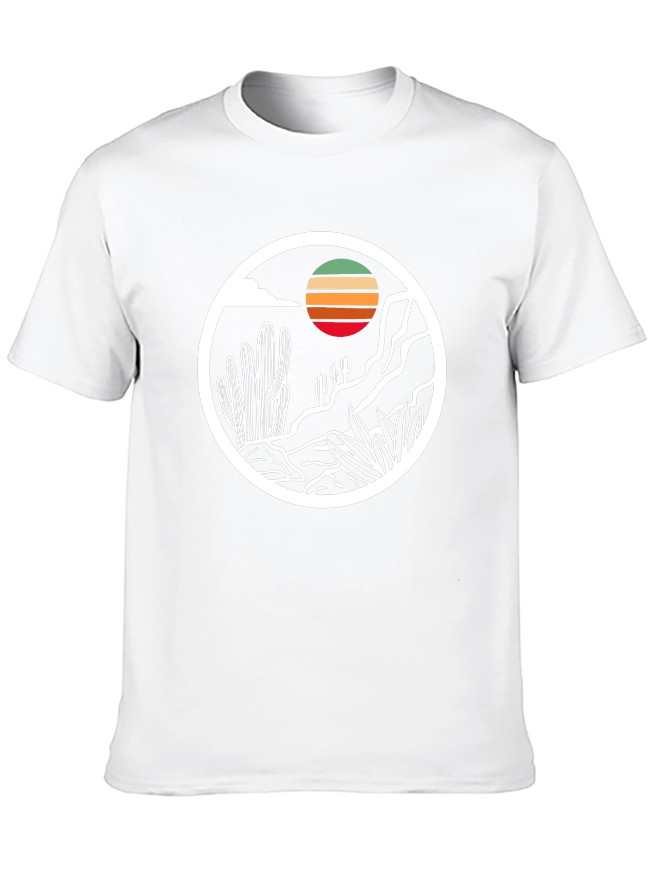 Desert Sunset Graphic Tee - Mens Black T-Shirt