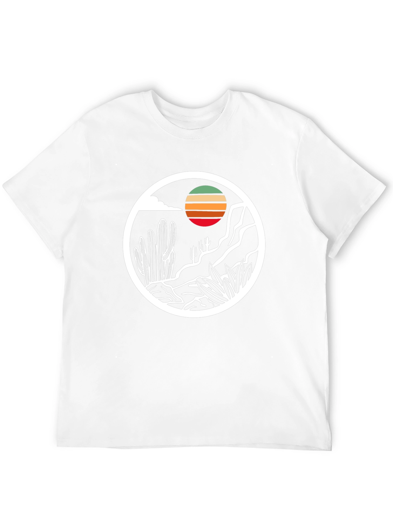 Desert Sunset Graphic Tee - Mens Black T-Shirt