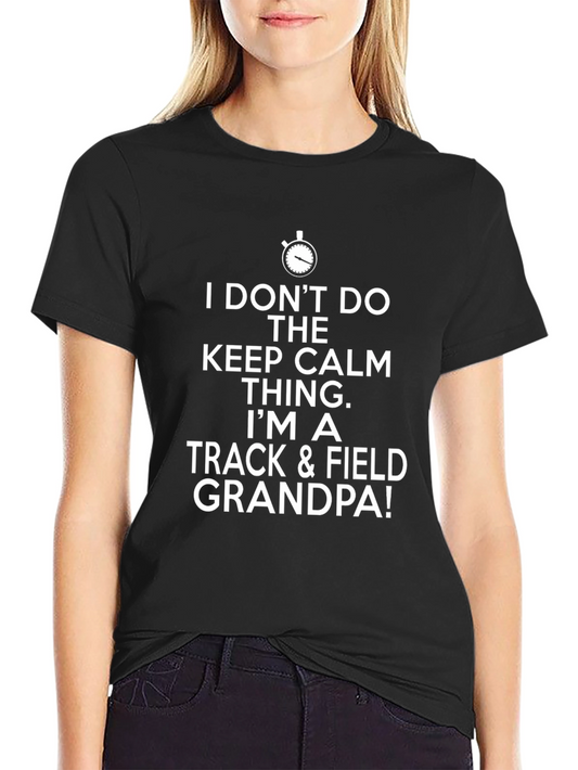 Track & Field Grandpa T-Shirt - Novelty Gift