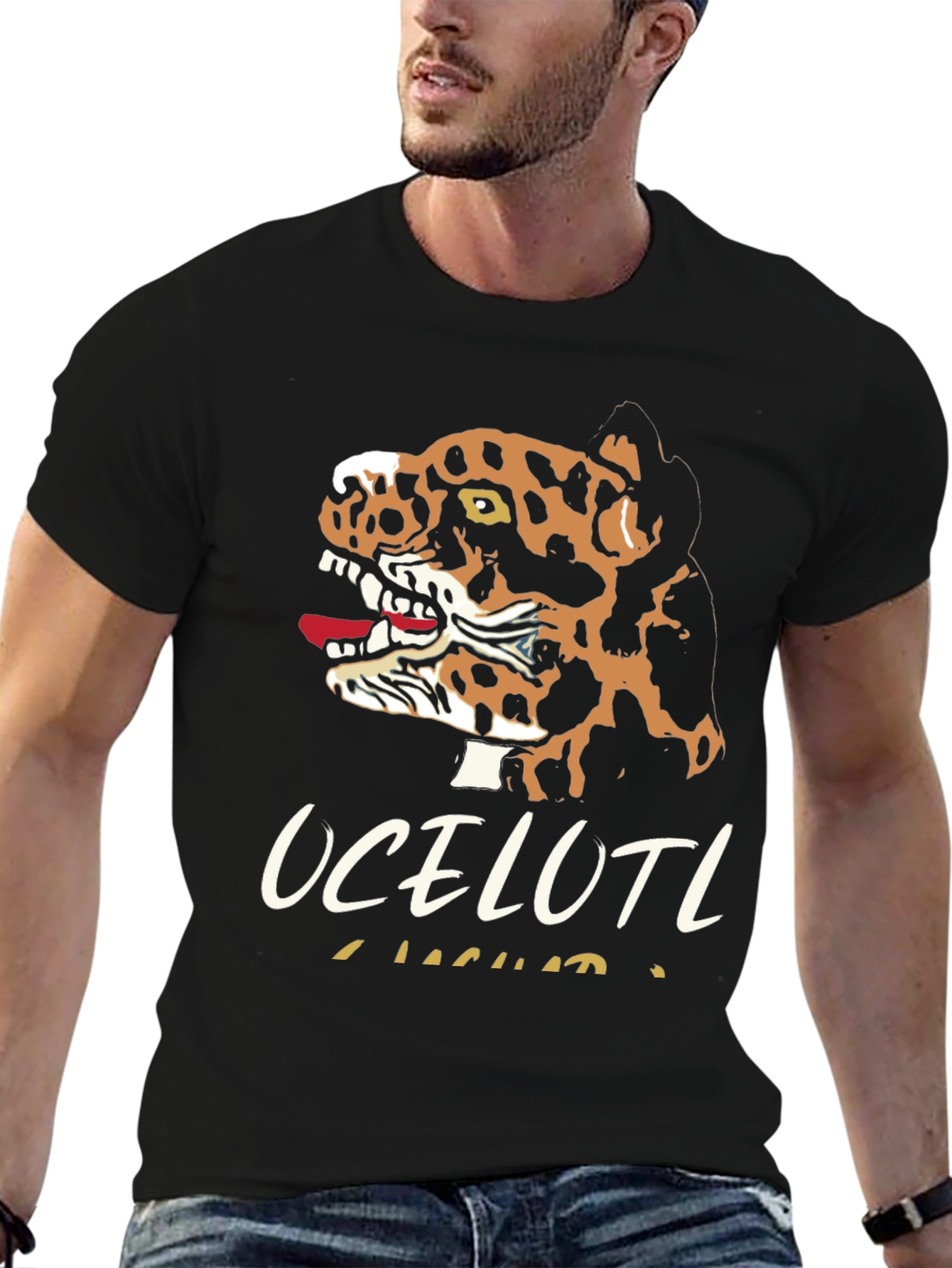 Ocelotl Jaguar Graphic T-Shirt