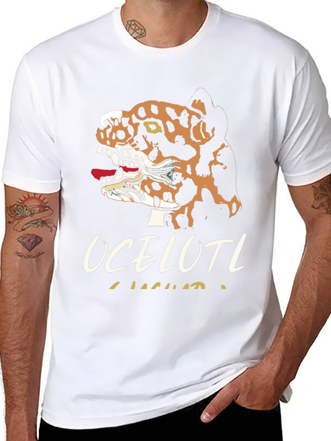 Ocelotl Jaguar Graphic T-Shirt