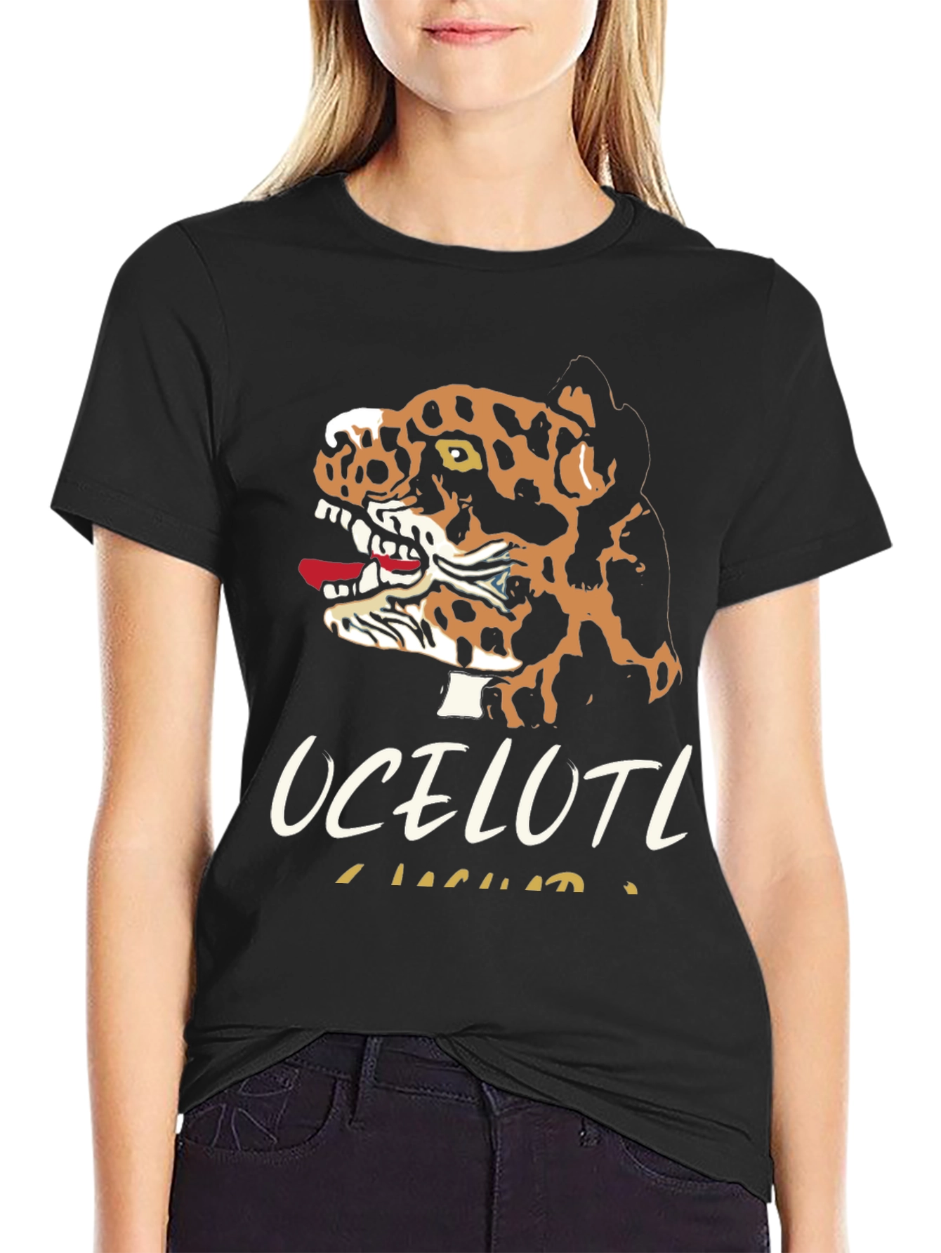 Ocelotl Jaguar Graphic T-Shirt