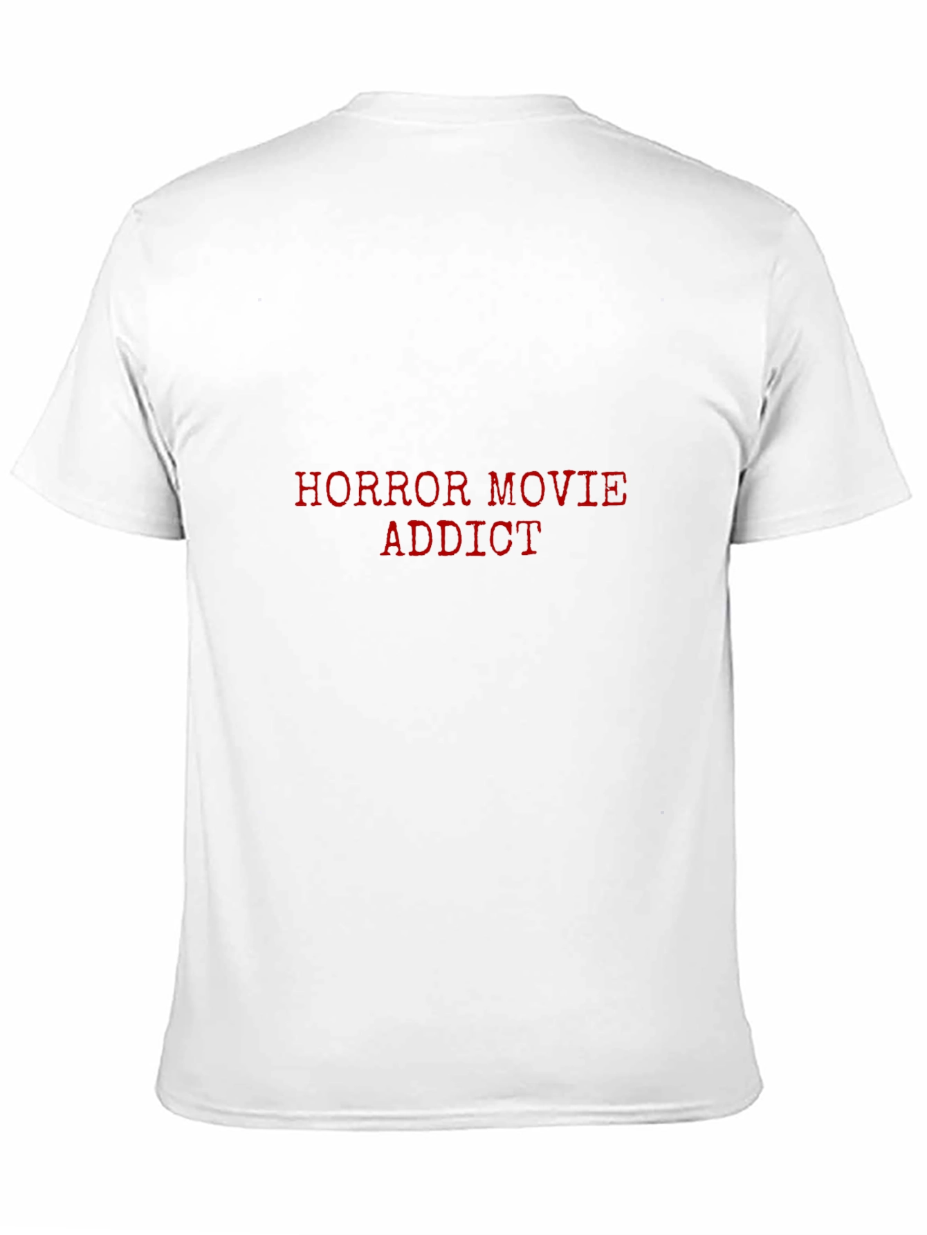 Horror Movie Addict Black Graphic T-Shirt