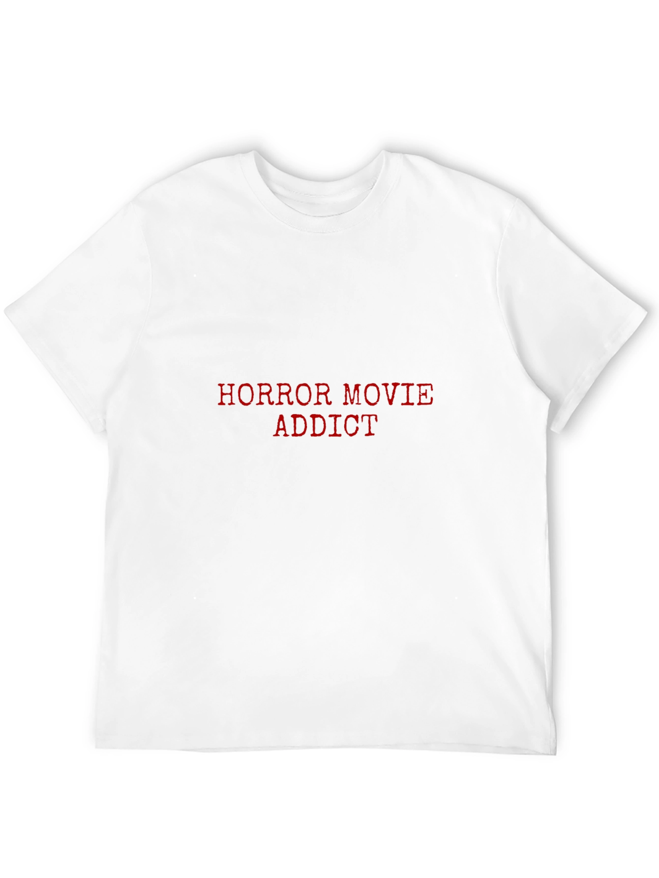 Horror Movie Addict Black Graphic T-Shirt