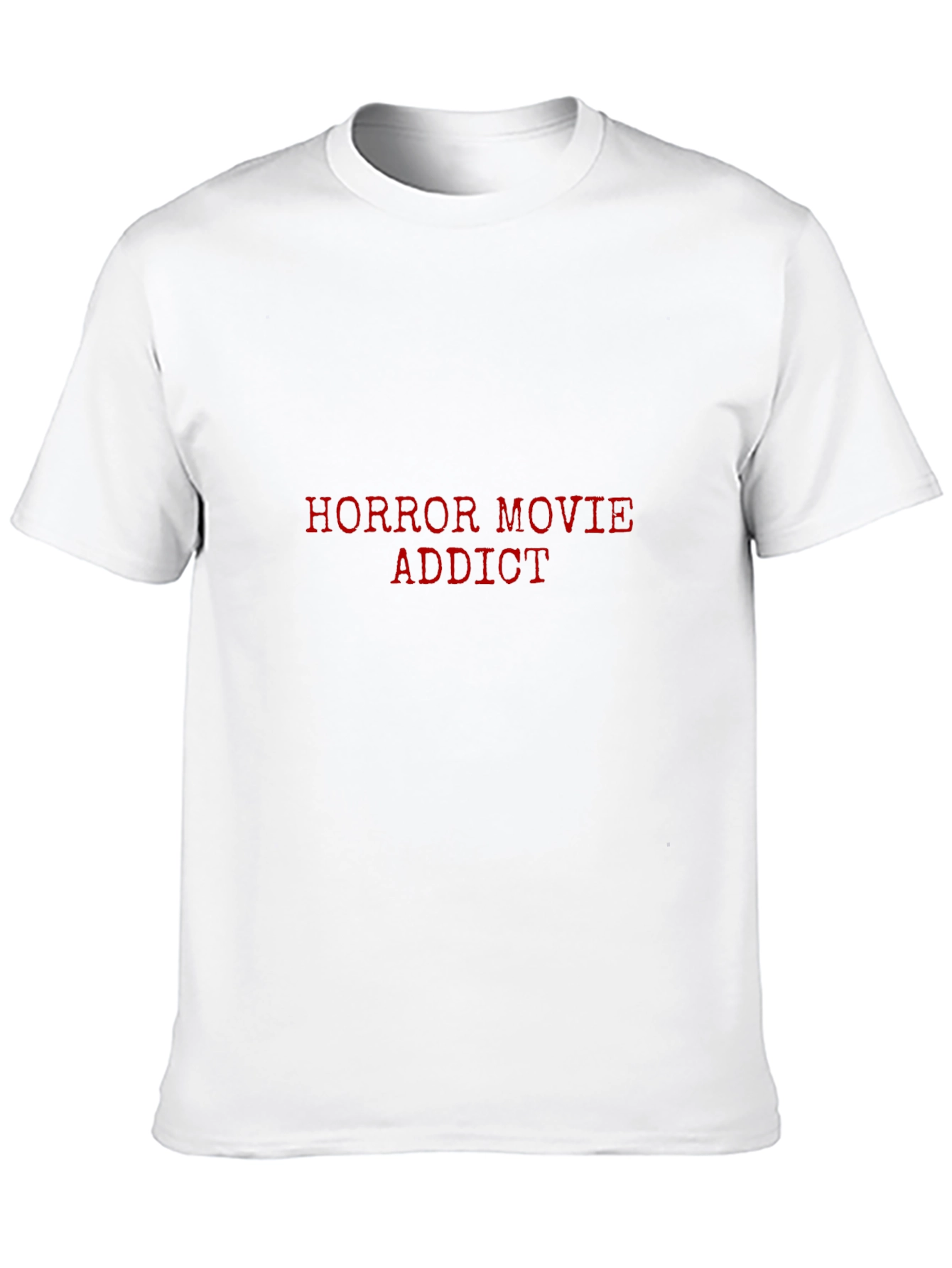 Horror Movie Addict Black Graphic T-Shirt