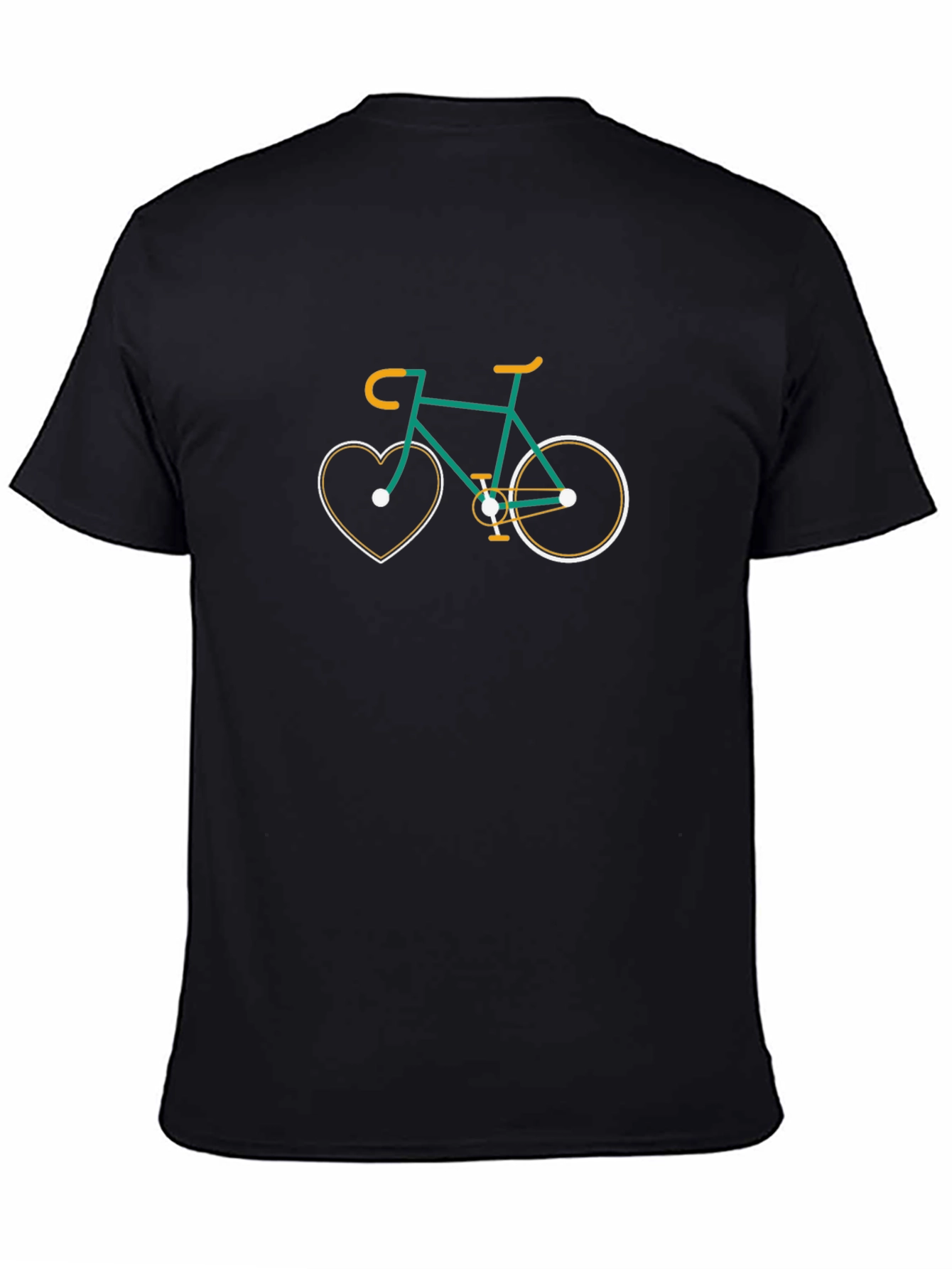 Heart Bike Graphic T-Shirt - Casual Tee