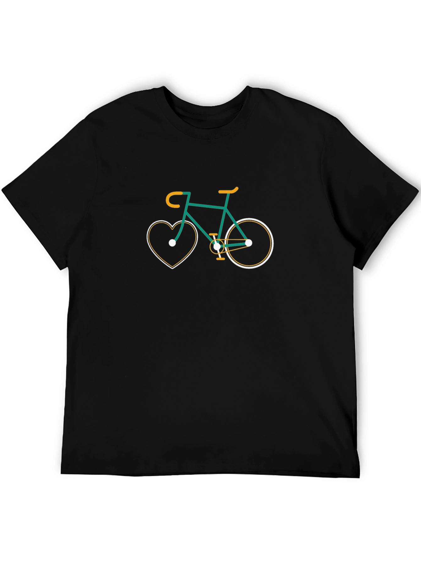 Heart Bike Graphic T-Shirt - Casual Tee