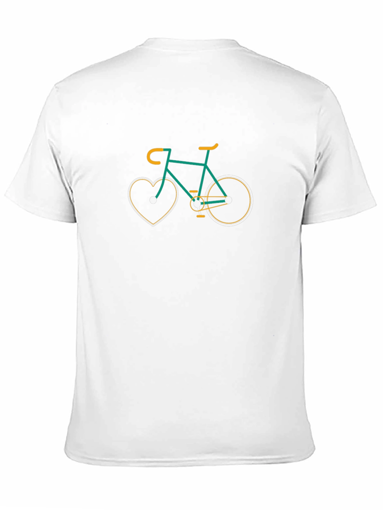 Heart Bike Graphic T-Shirt - Casual Tee