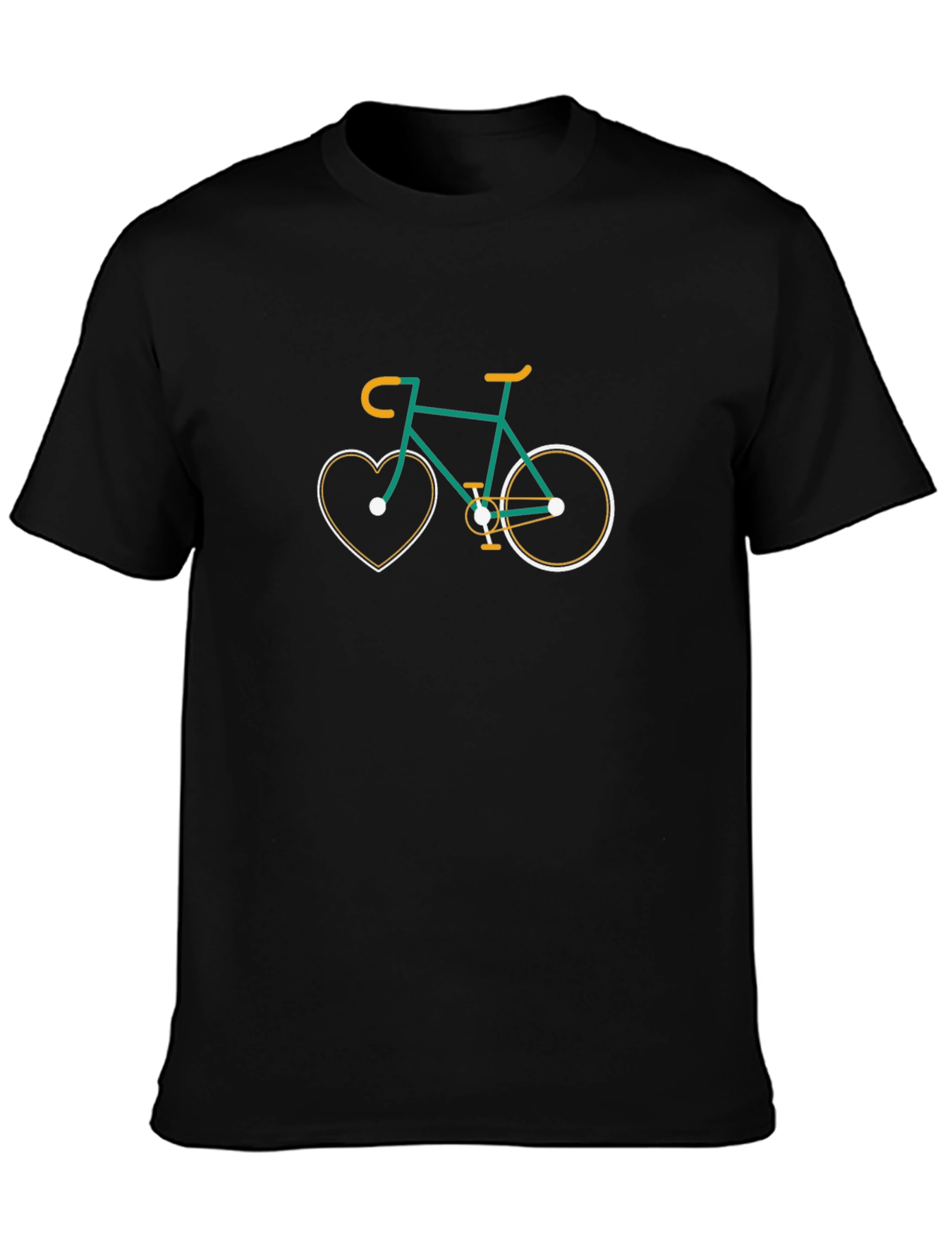 Heart Bike Graphic T-Shirt - Casual Tee