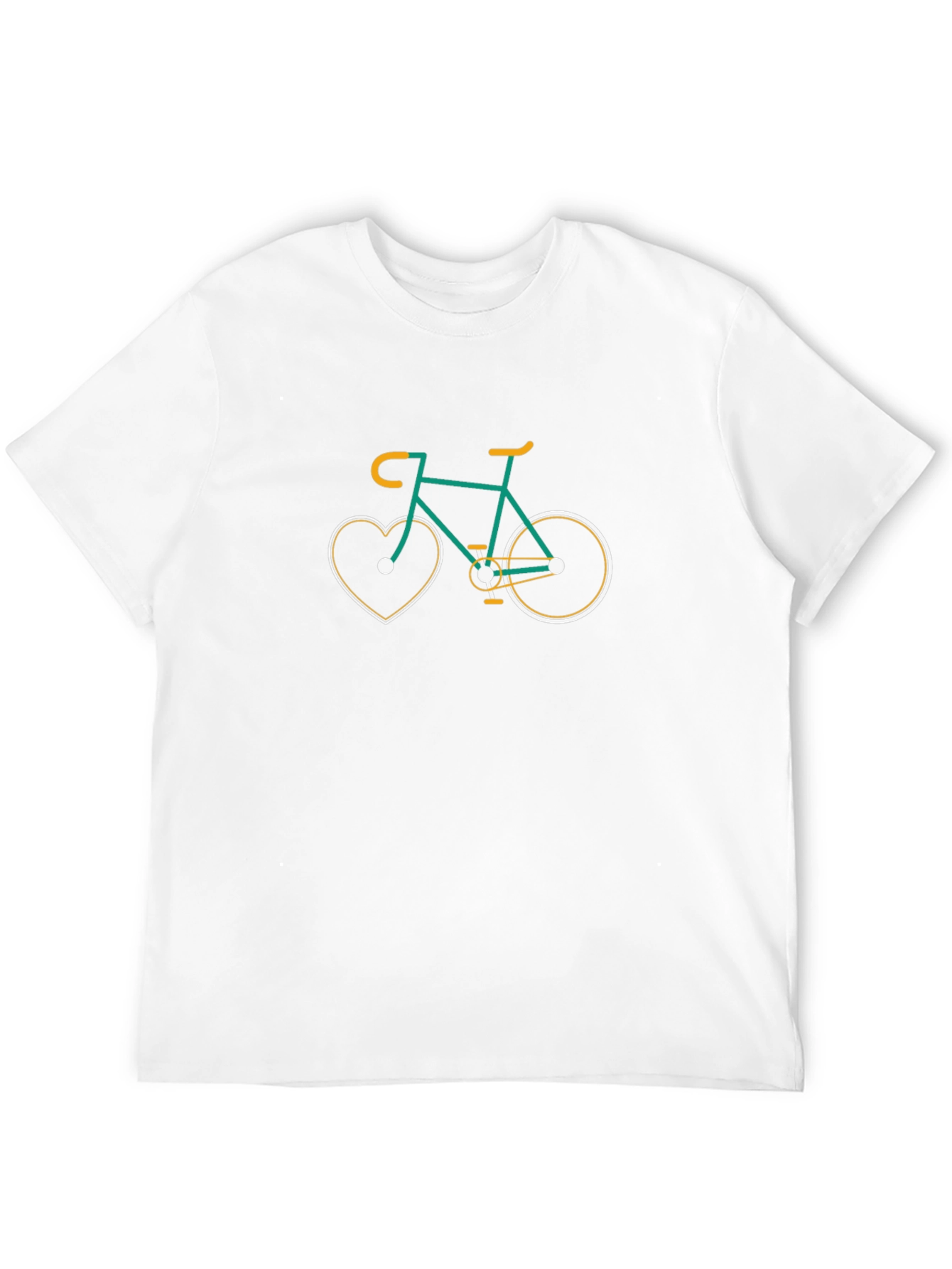 Heart Bike Graphic T-Shirt - Casual Tee