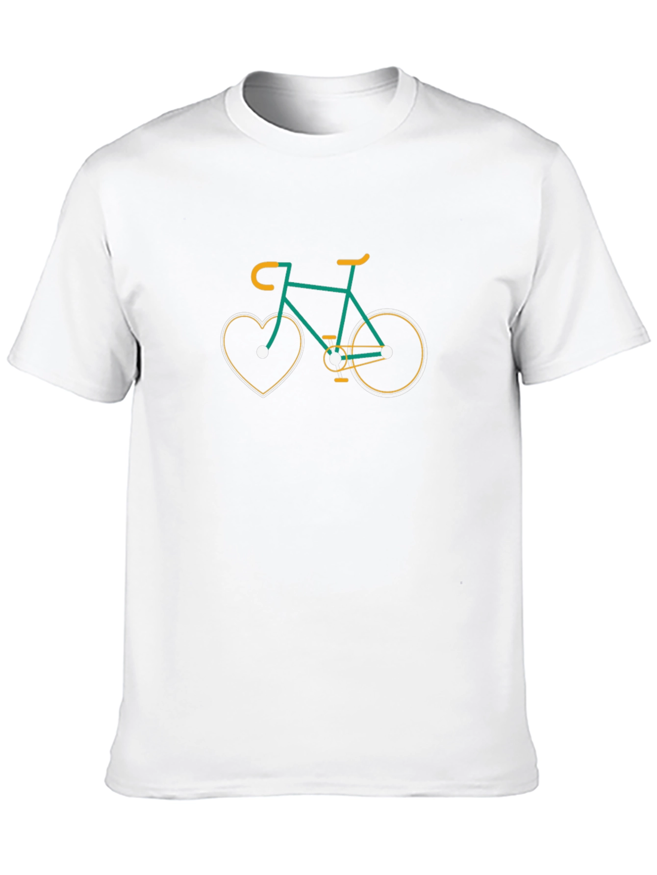 Heart Bike Graphic T-Shirt - Casual Tee