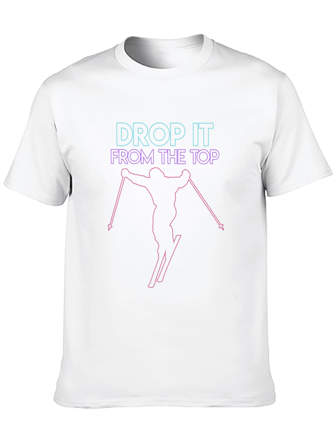 Drop It From The Top Skiing Graphic Tee